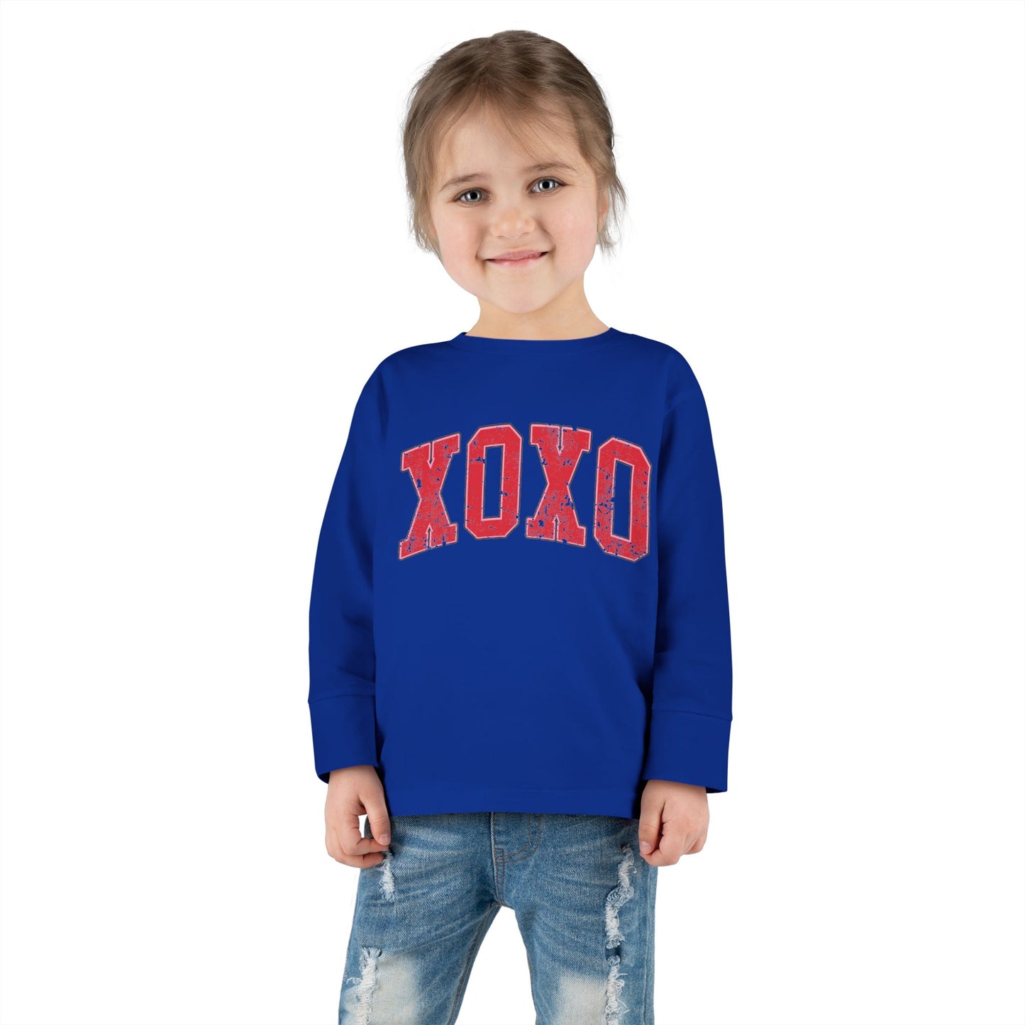 XOXO Valentine's Day Toddler Long Sleeve Tee