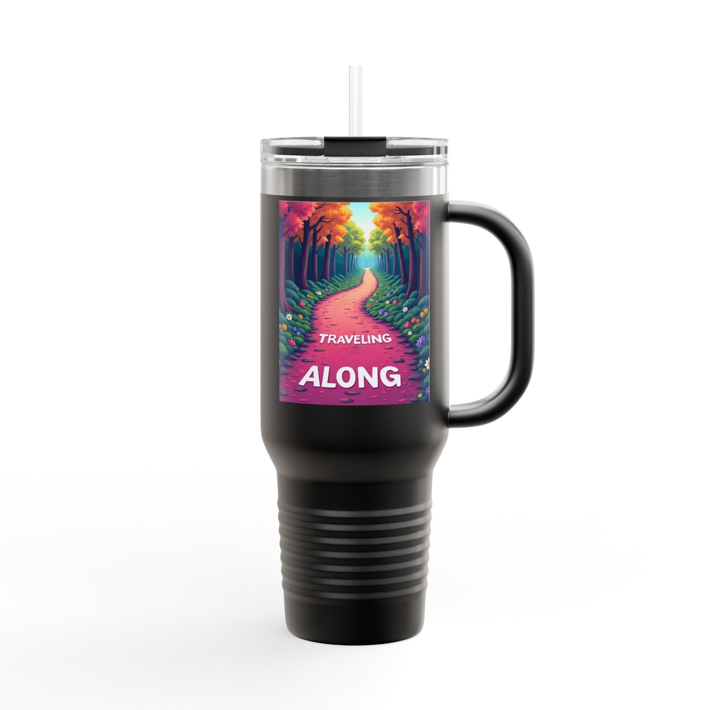 Colorful Insulated Travel Mug - 40oz | Perfect for Road Trips, Coffee Lovers, Gifts, Picnics, Adventurers