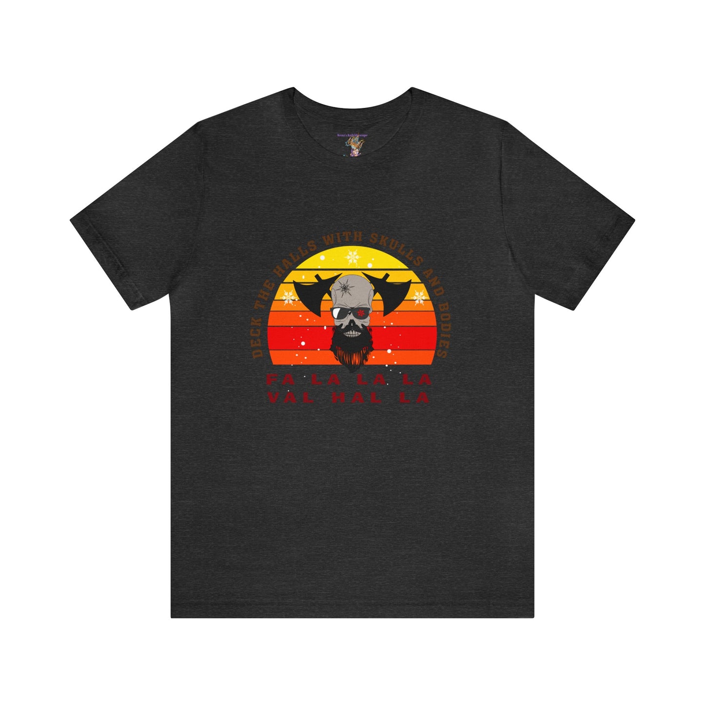 Viking Christmas Fa La La Valhalla Holiday Unisex Jersey Short Sleeve Tee