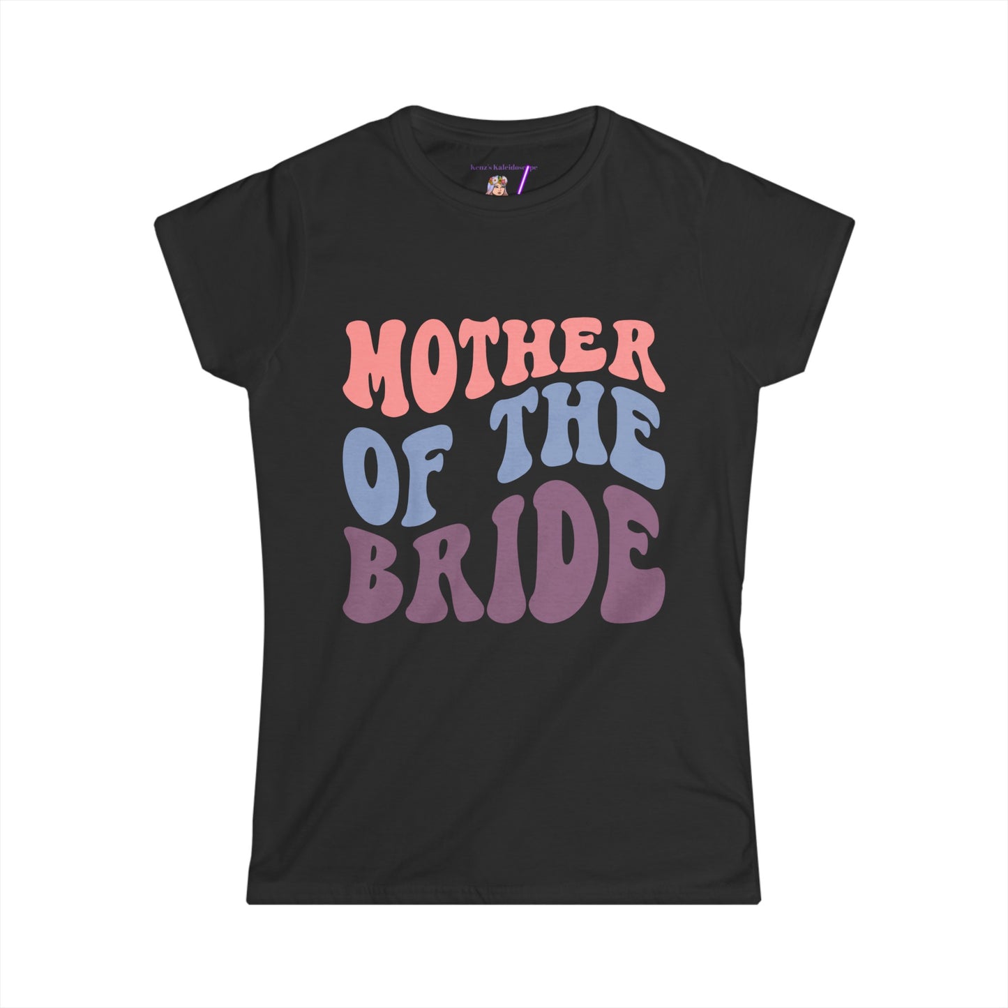 Mother Of the Bride Retro Repeat, MOB, S - 2XL, Women's Softstyle Tee