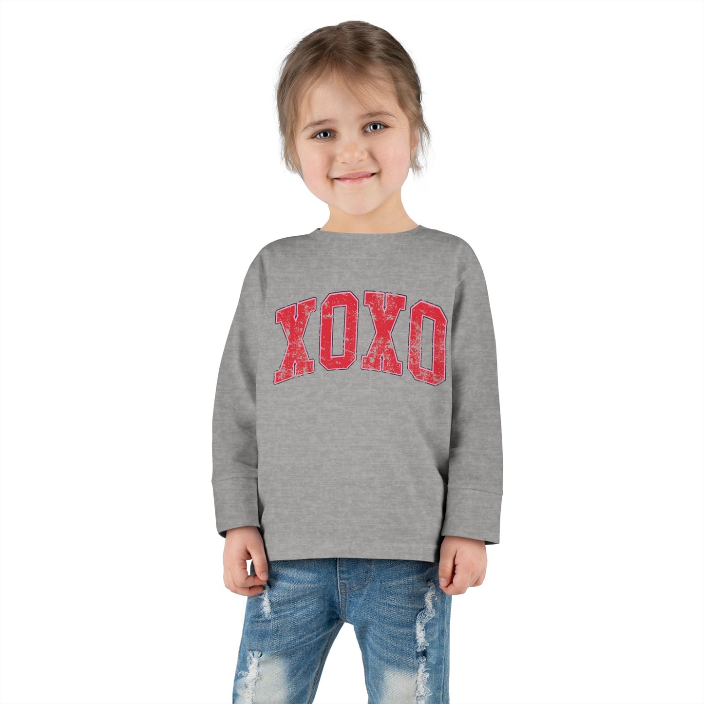 XOXO Valentine's Day Toddler Long Sleeve Tee