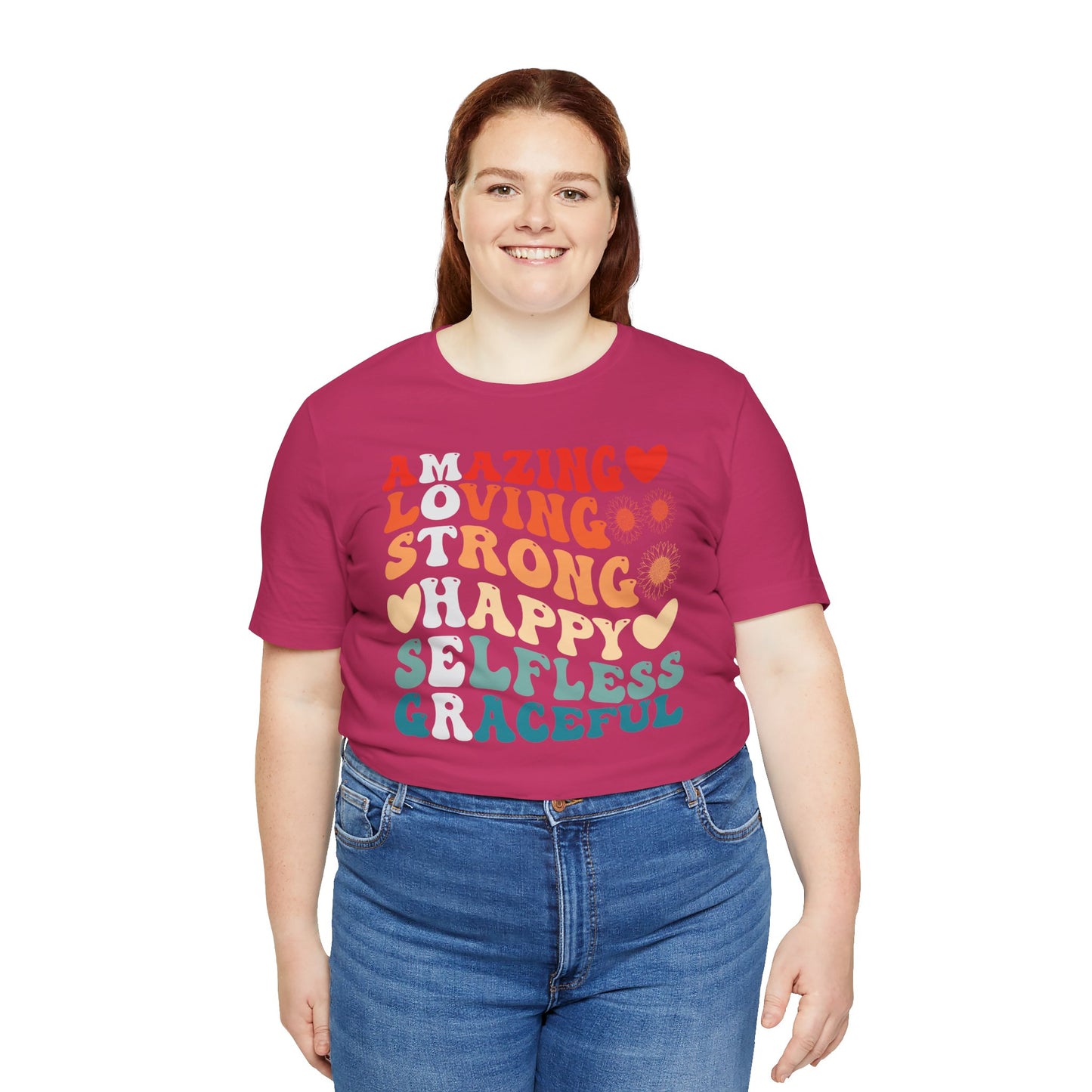 Mother's Day, Amazing Mother, XS-3XL, Unisex Jersey Short Sleeve Tee