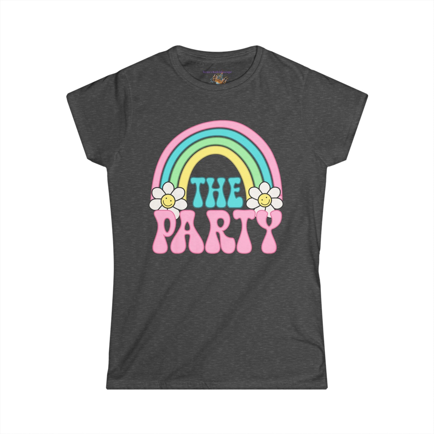 Bridal Party Retro Rainbow, S-2XL, Women's Softstyle Tee