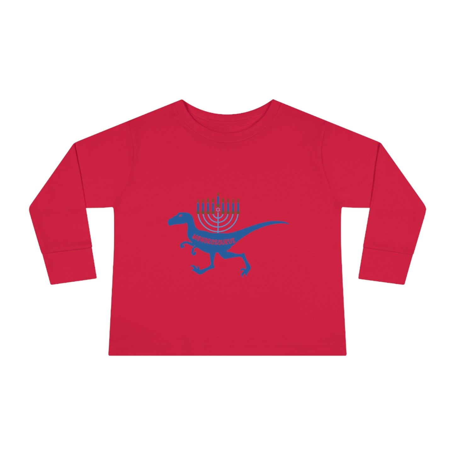 Menorahsaurus holidayToddler Long Sleeve Tee
