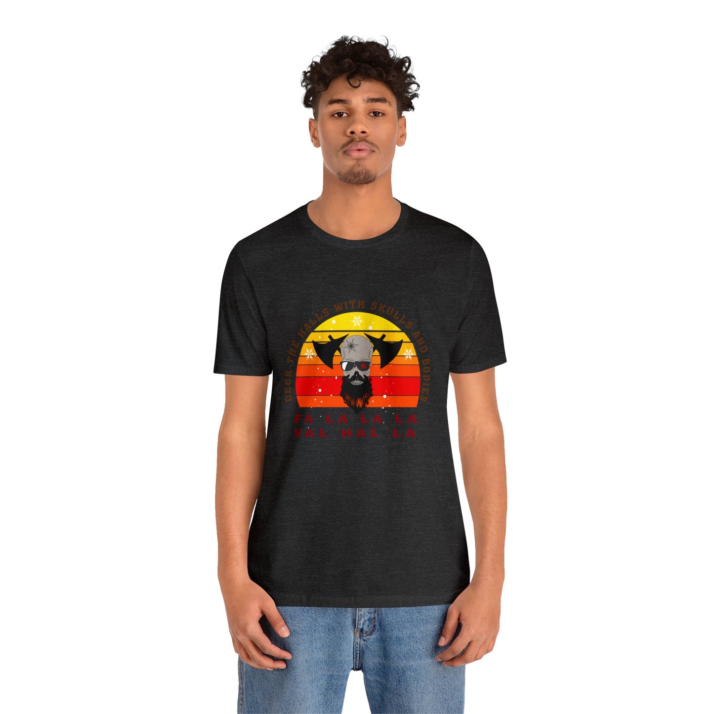 Viking Christmas Fa La La Valhalla Holiday Unisex Jersey Short Sleeve Tee