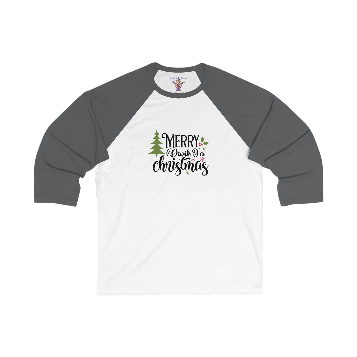 Merry Drunk I'm Christmas Holiday Unisex 3\4 Sleeve Baseball Tee