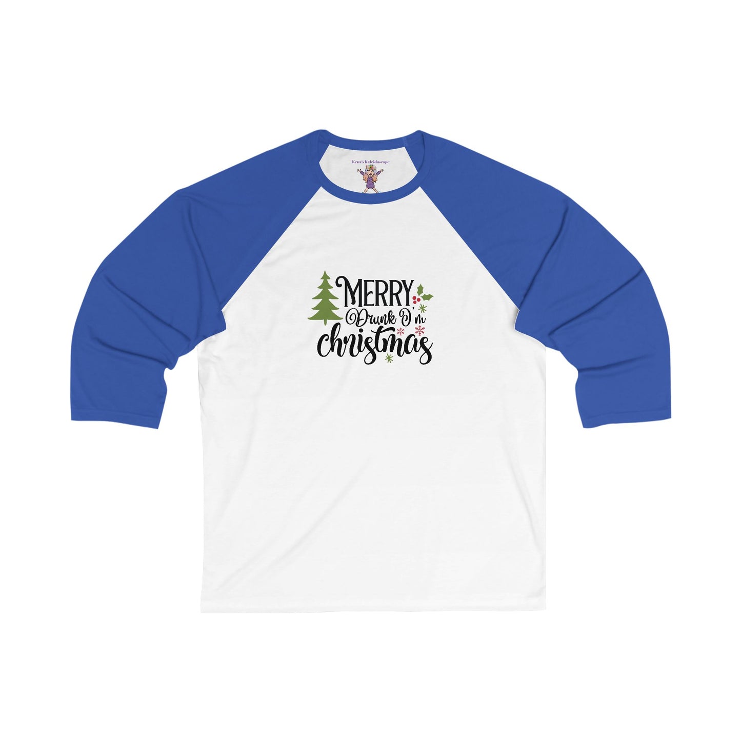 Merry Drunk I'm Christmas Holiday Unisex 3\4 Sleeve Baseball Tee