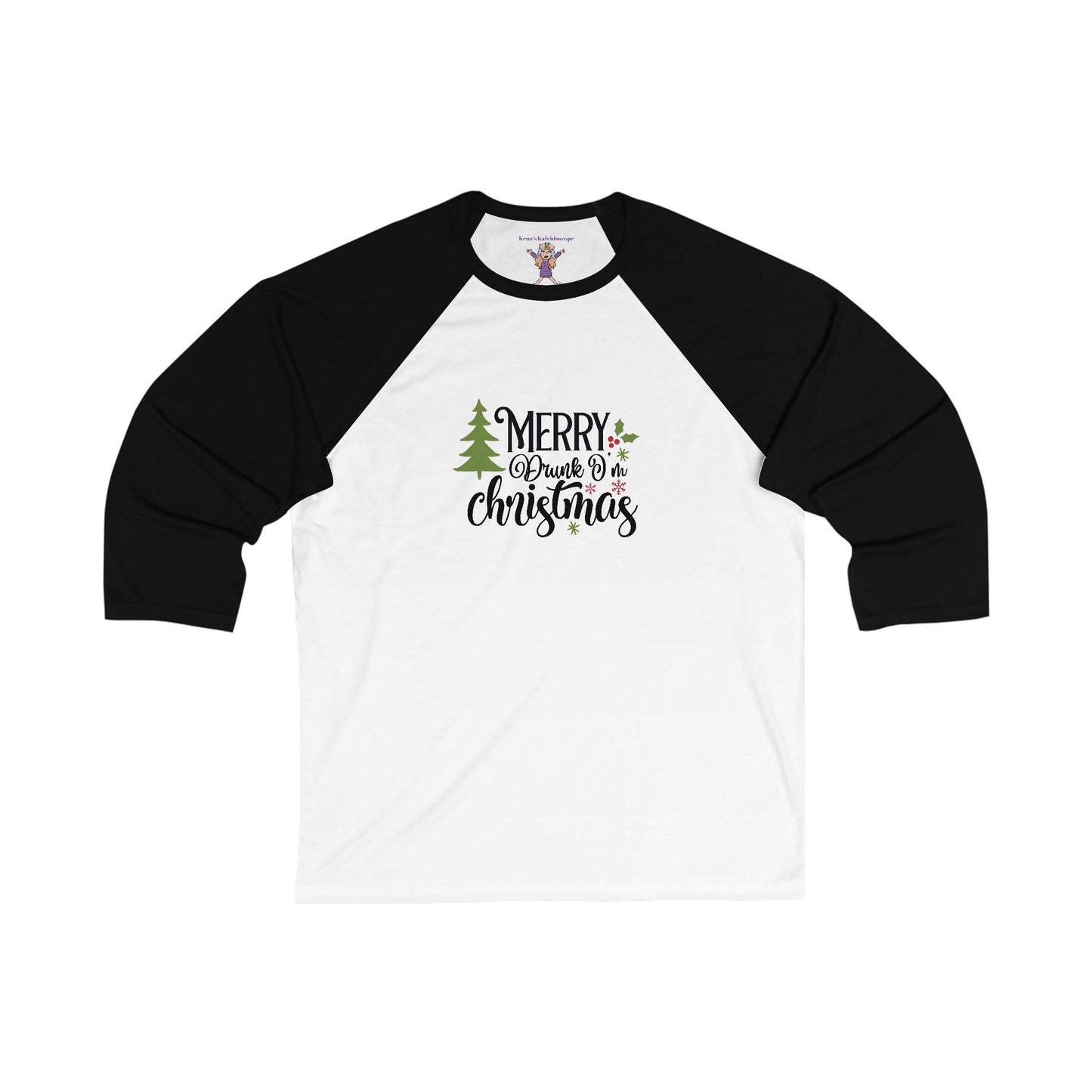 Merry Drunk I'm Christmas Holiday Unisex 3\4 Sleeve Baseball Tee