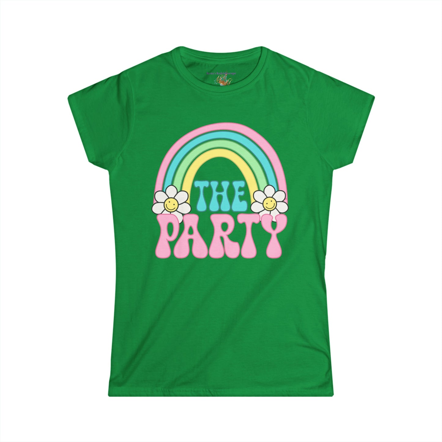 Bridal Party Retro Rainbow, S-2XL, Women's Softstyle Tee