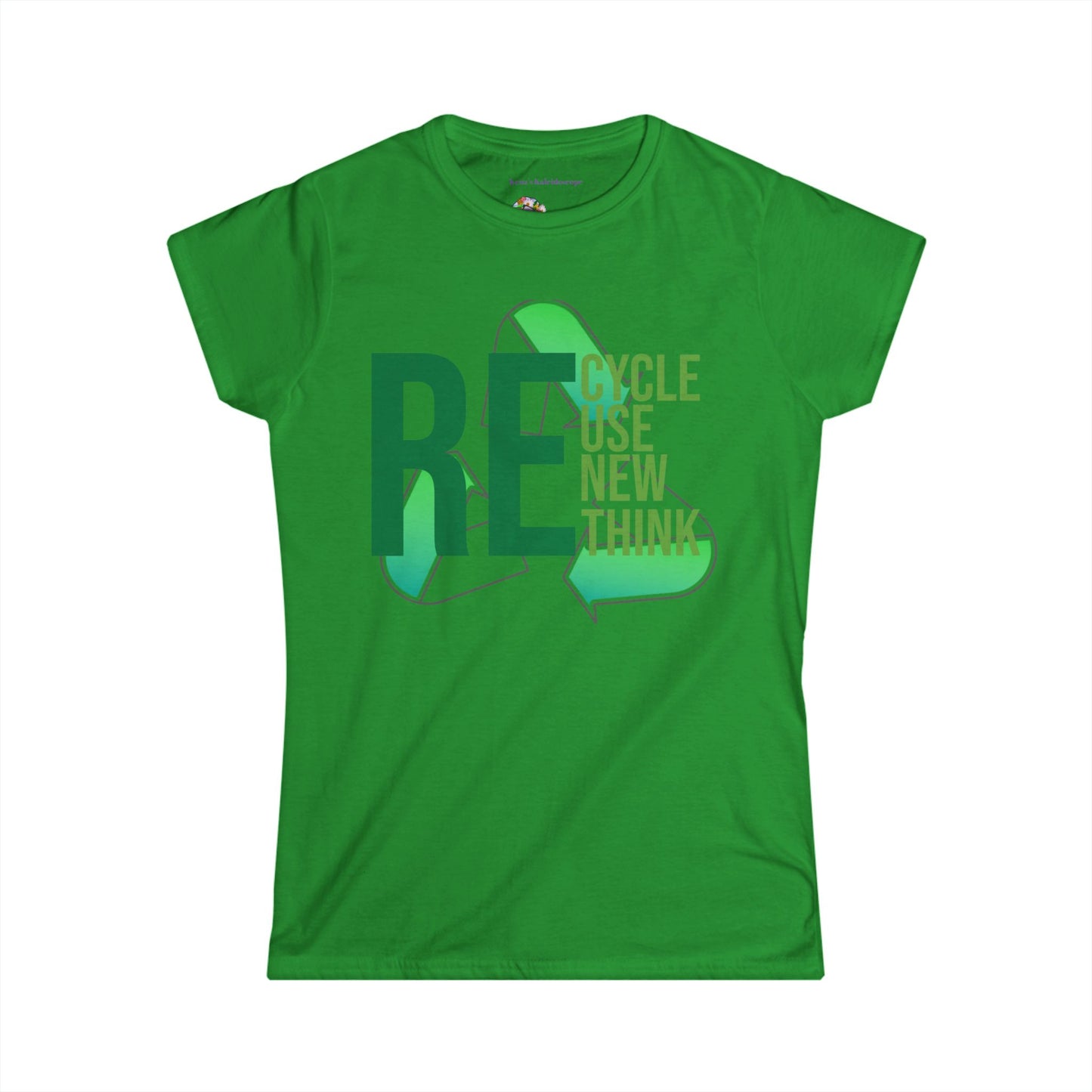 Recycle, Reuse, Renew, Rethink, XS-2XL, Women's Softstyle Tee