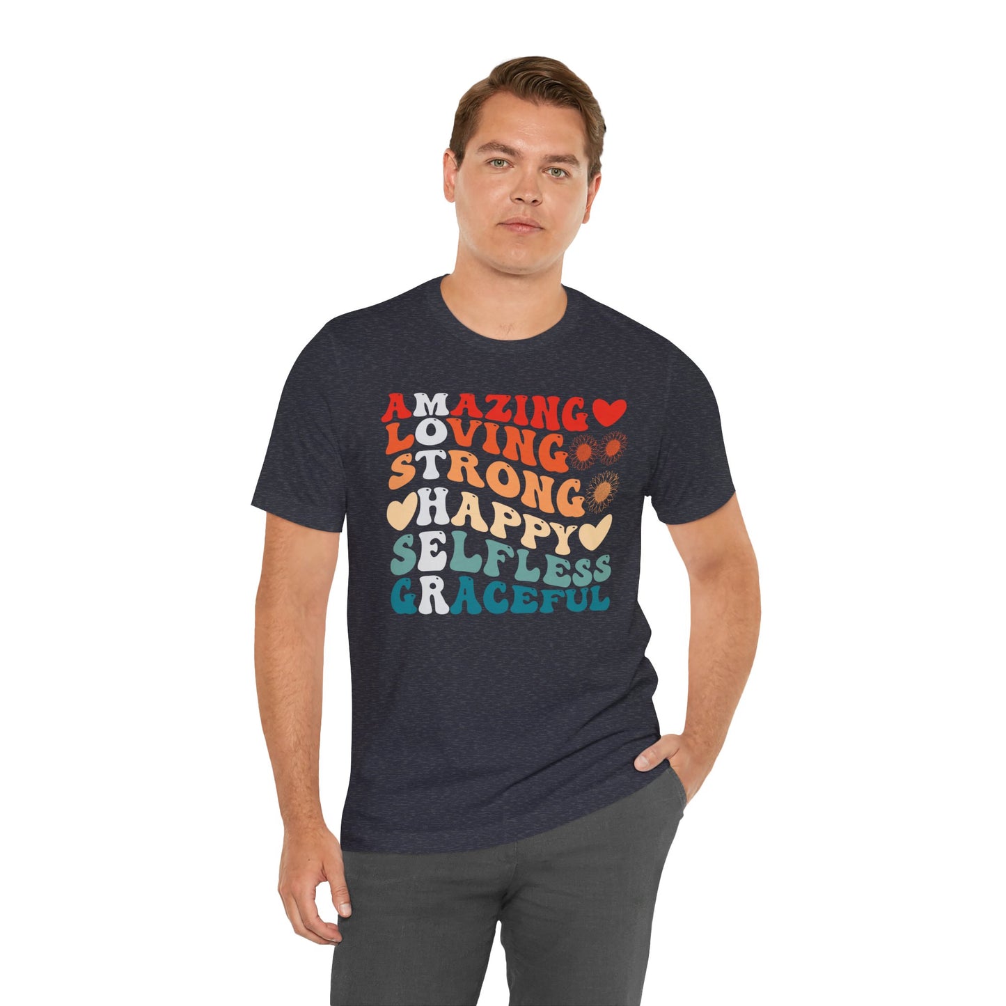 Mother's Day, Amazing Mother, XS-3XL, Unisex Jersey Short Sleeve Tee