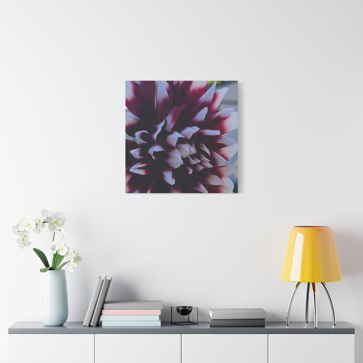 Hopelessly Devoted To Dahlias, Matte Canvas, Stretched, 1.25"