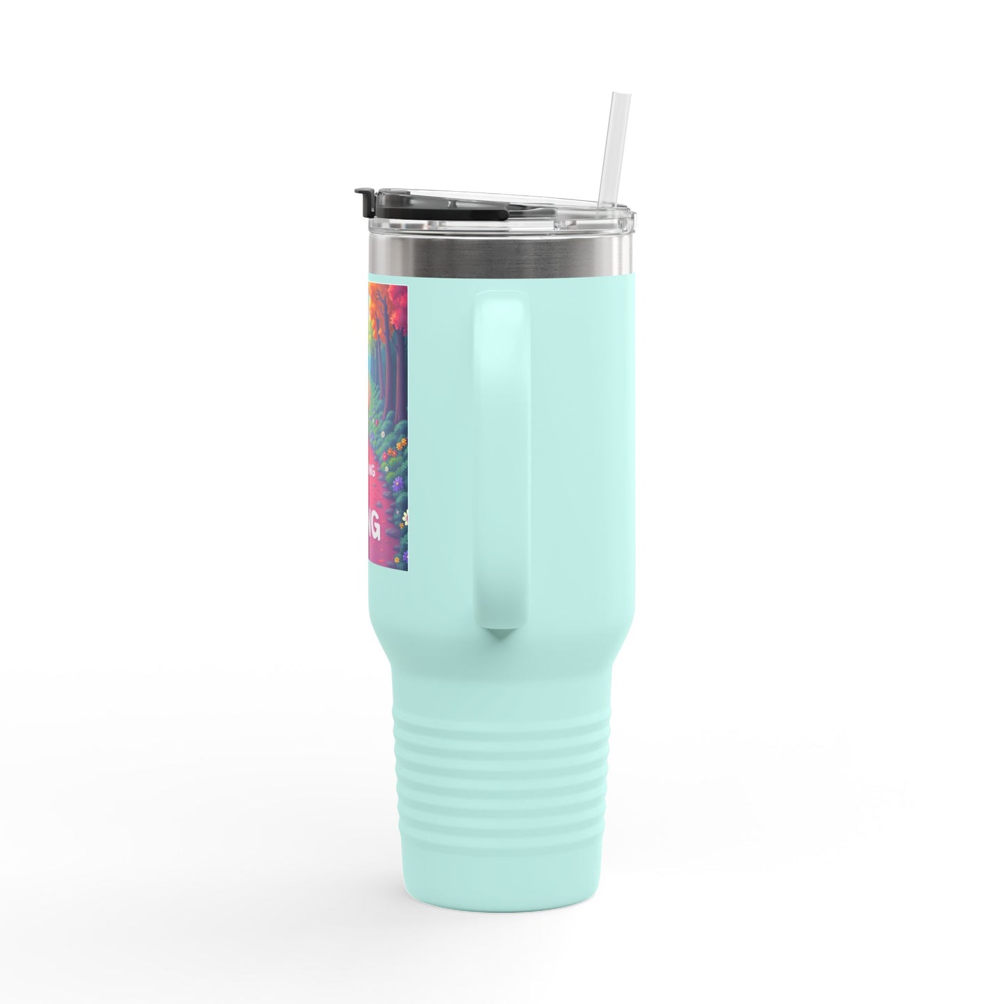 Colorful Insulated Travel Mug - 40oz | Perfect for Road Trips, Coffee Lovers, Gifts, Picnics, Adventurers