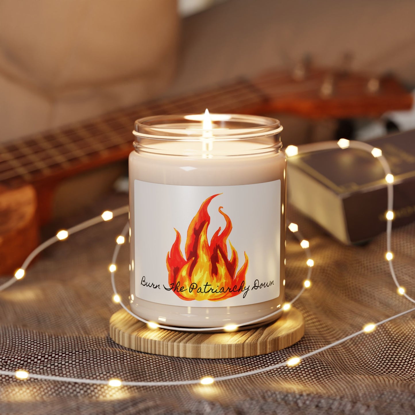 Feminist Candle, Burn Down The Patriarchy Home Decor, Activist Gift, Empowering Soy Candle, Feminist Statement Candle, 9oz Candle