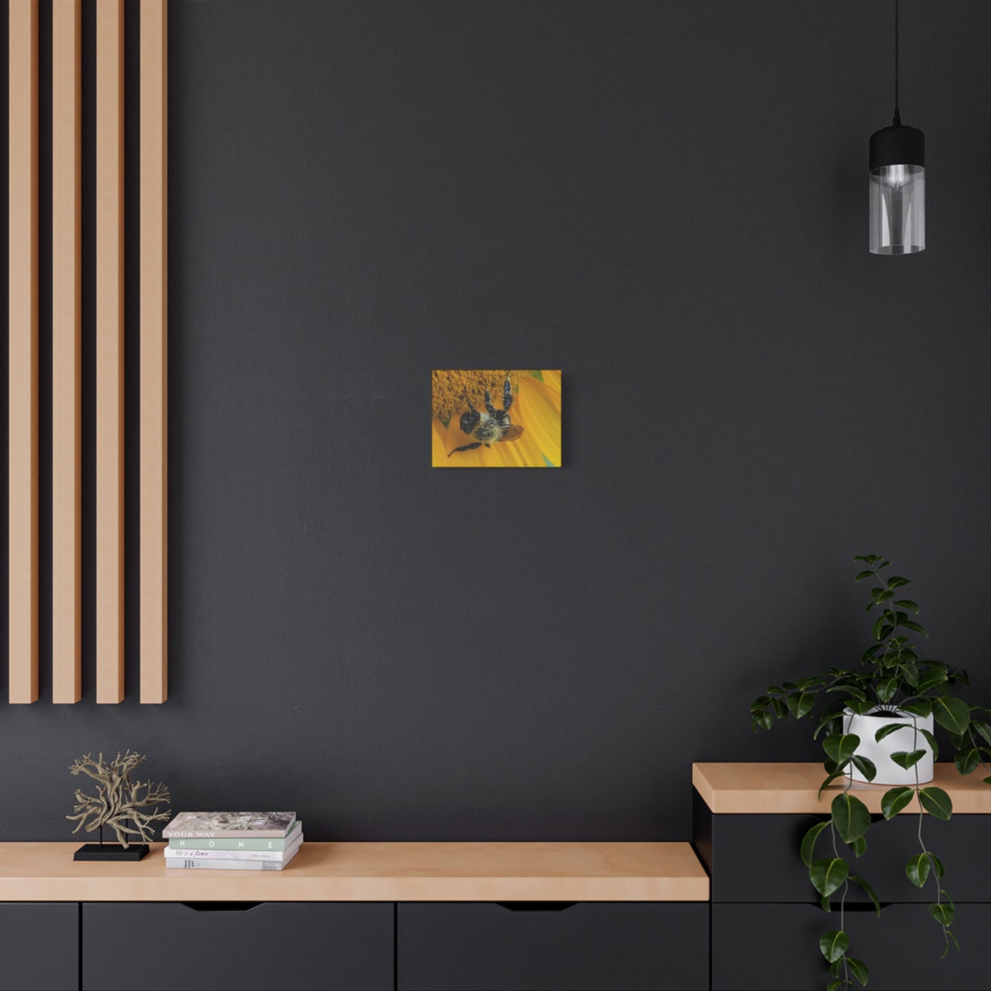 Happy Little Bee, Matte Canvas, Stretched, 1.25"