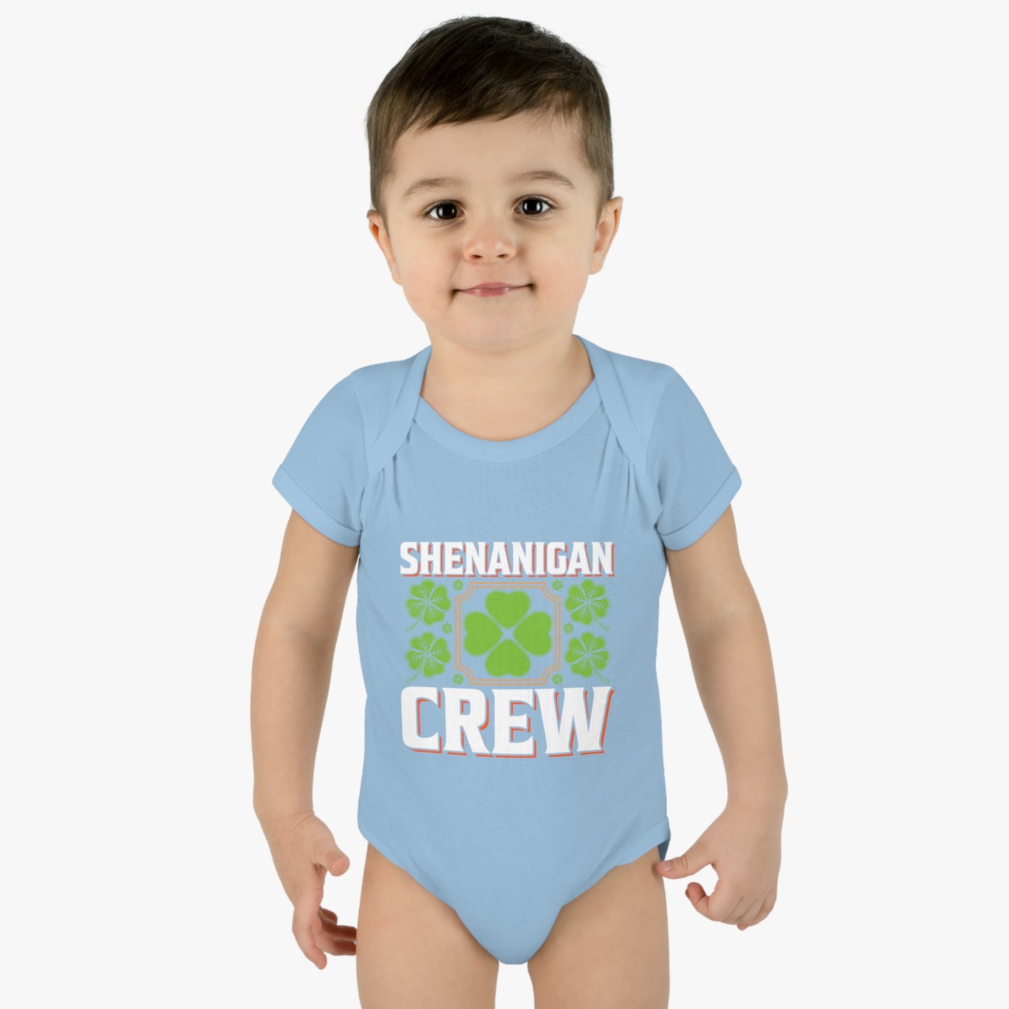 St Patricks Day Matching Family Shenanigans Crew Infant Baby Rib Bodysuit