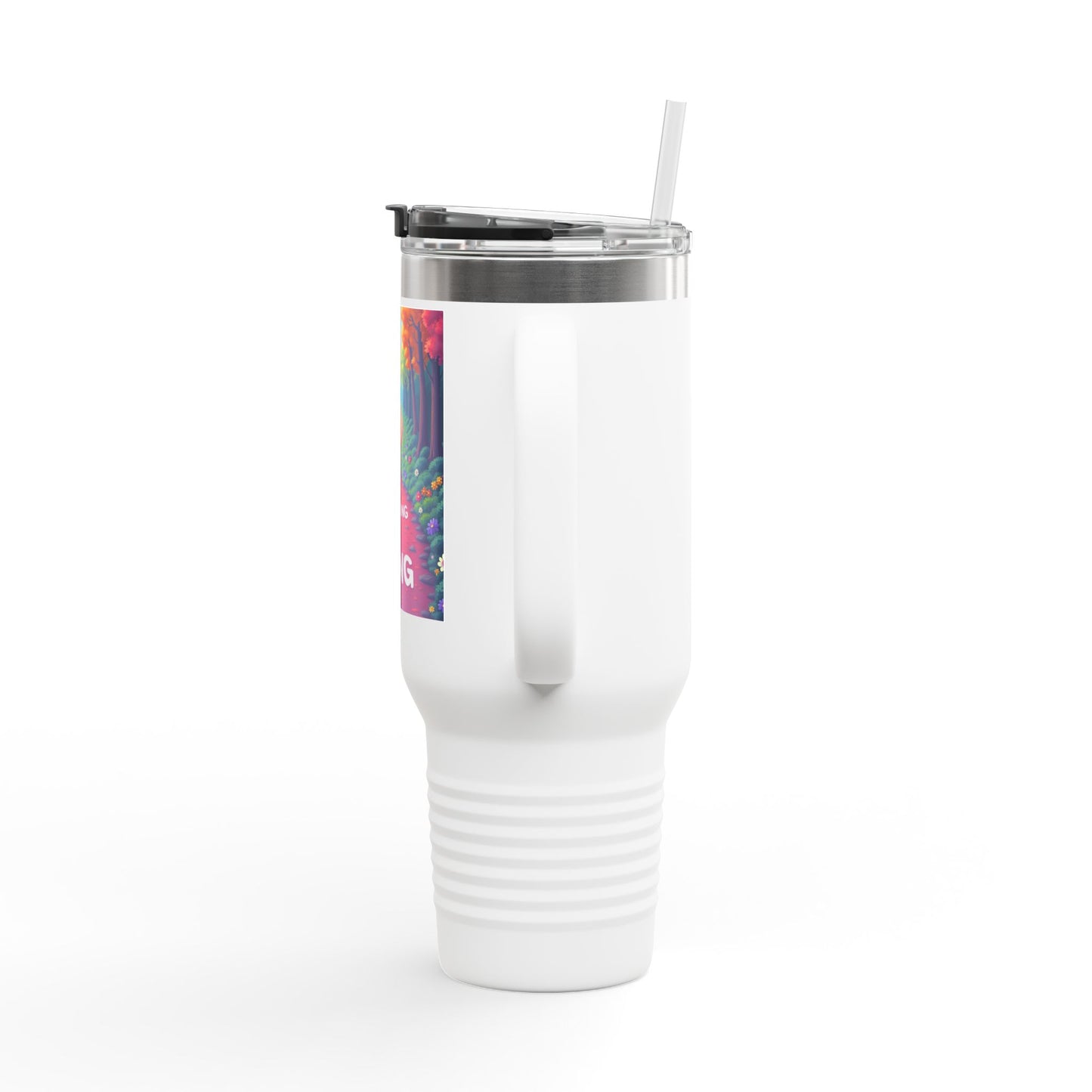 Colorful Insulated Travel Mug - 40oz | Perfect for Road Trips, Coffee Lovers, Gifts, Picnics, Adventurers