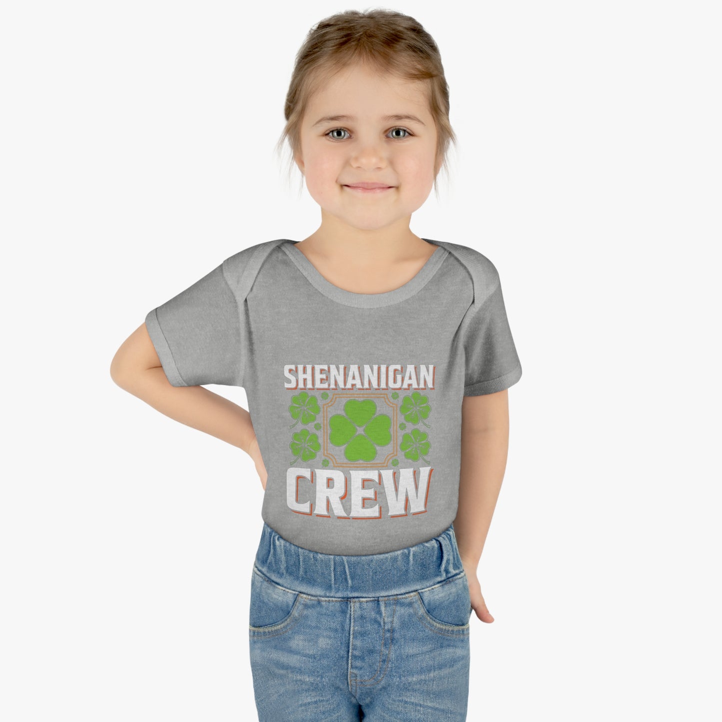 St Patricks Day Matching Family Shenanigans Crew Infant Baby Rib Bodysuit