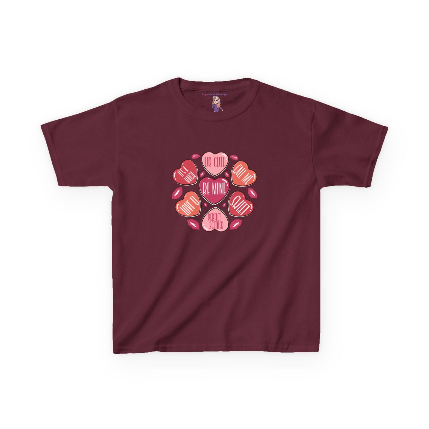 Conversation Hearts Valentines Day Kids Heavy Cotton™ Tee