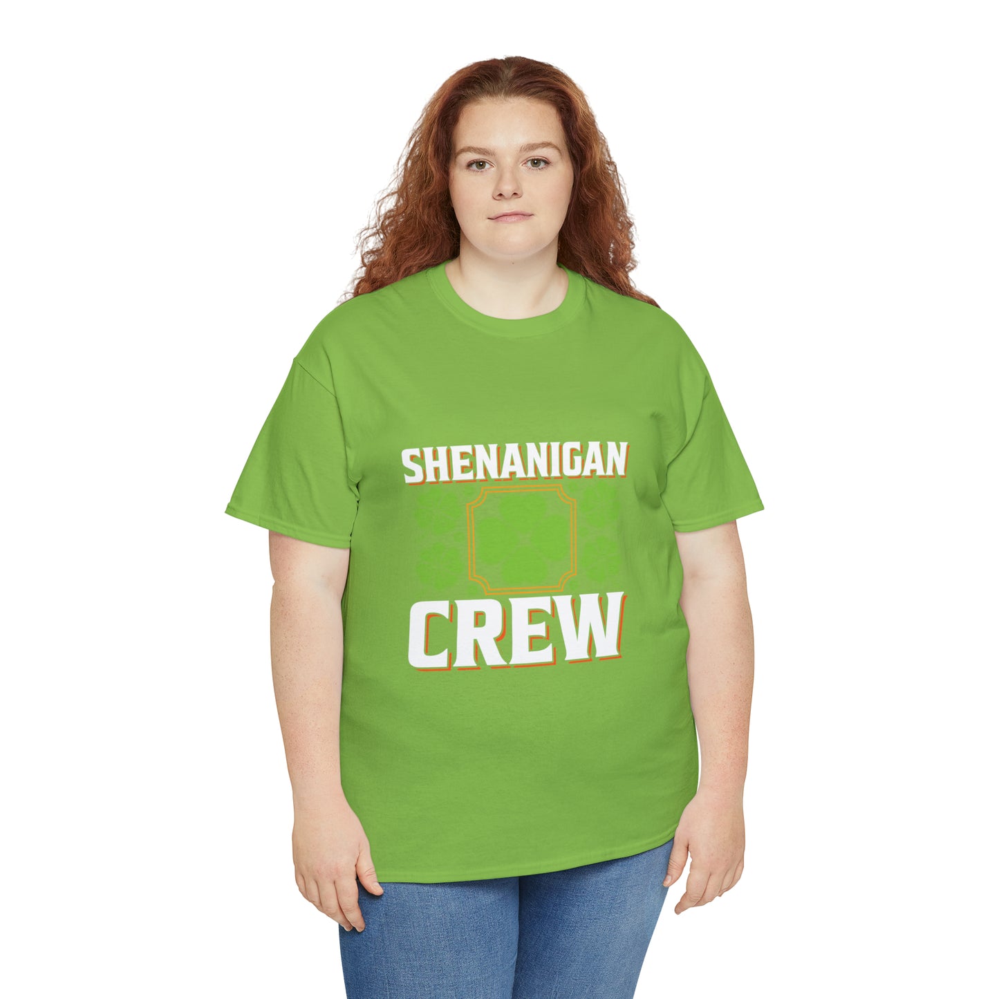 Unisex Shenanigan's Matching Family Shenanigans Crew St Patricks Day Heavy Cotton Tee