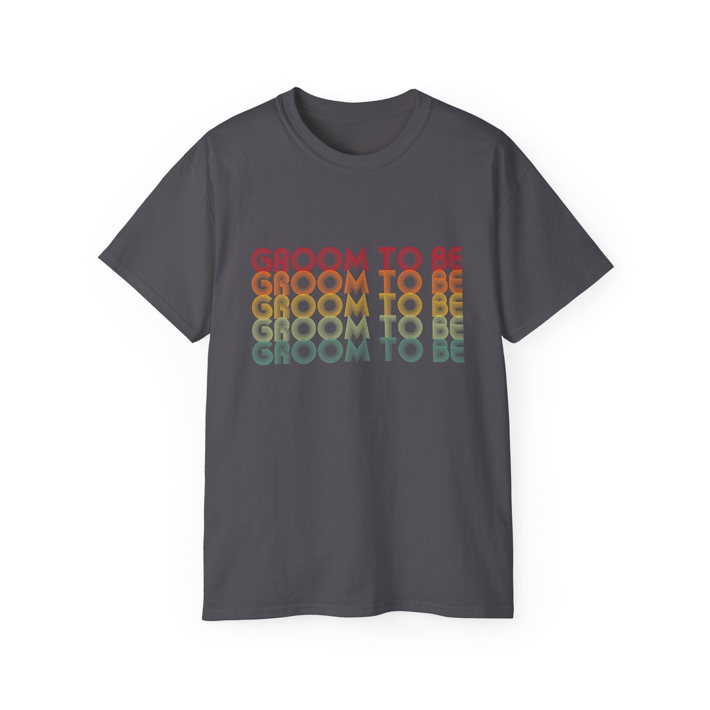 Groom To Be Engagement Party Retro Fade, S-5XL, Unisex Ultra Cotton Tee