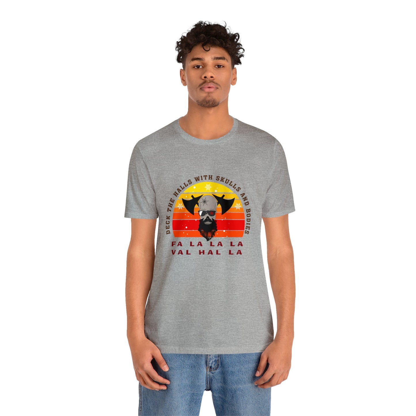 Viking Christmas Fa La La Valhalla Holiday Unisex Jersey Short Sleeve Tee