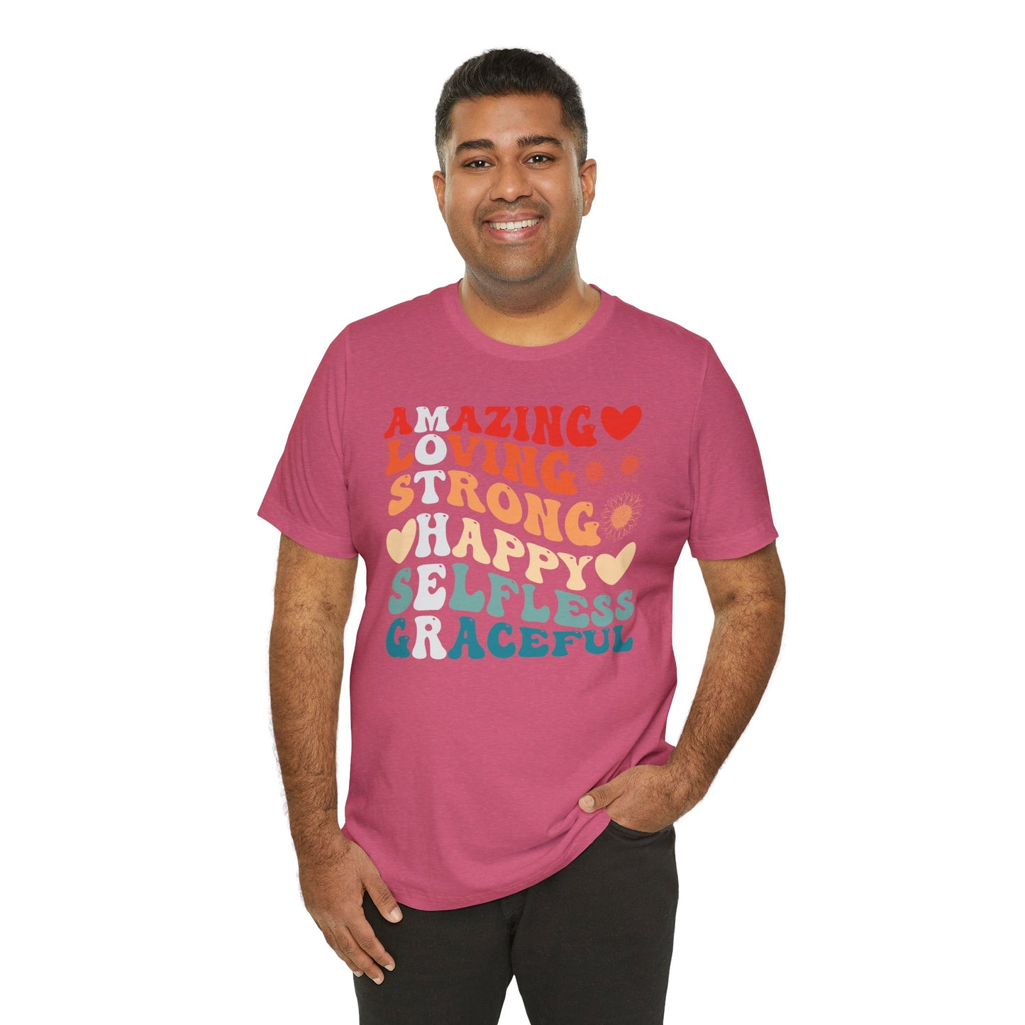 Mother's Day, Amazing Mother, XS-3XL, Unisex Jersey Short Sleeve Tee