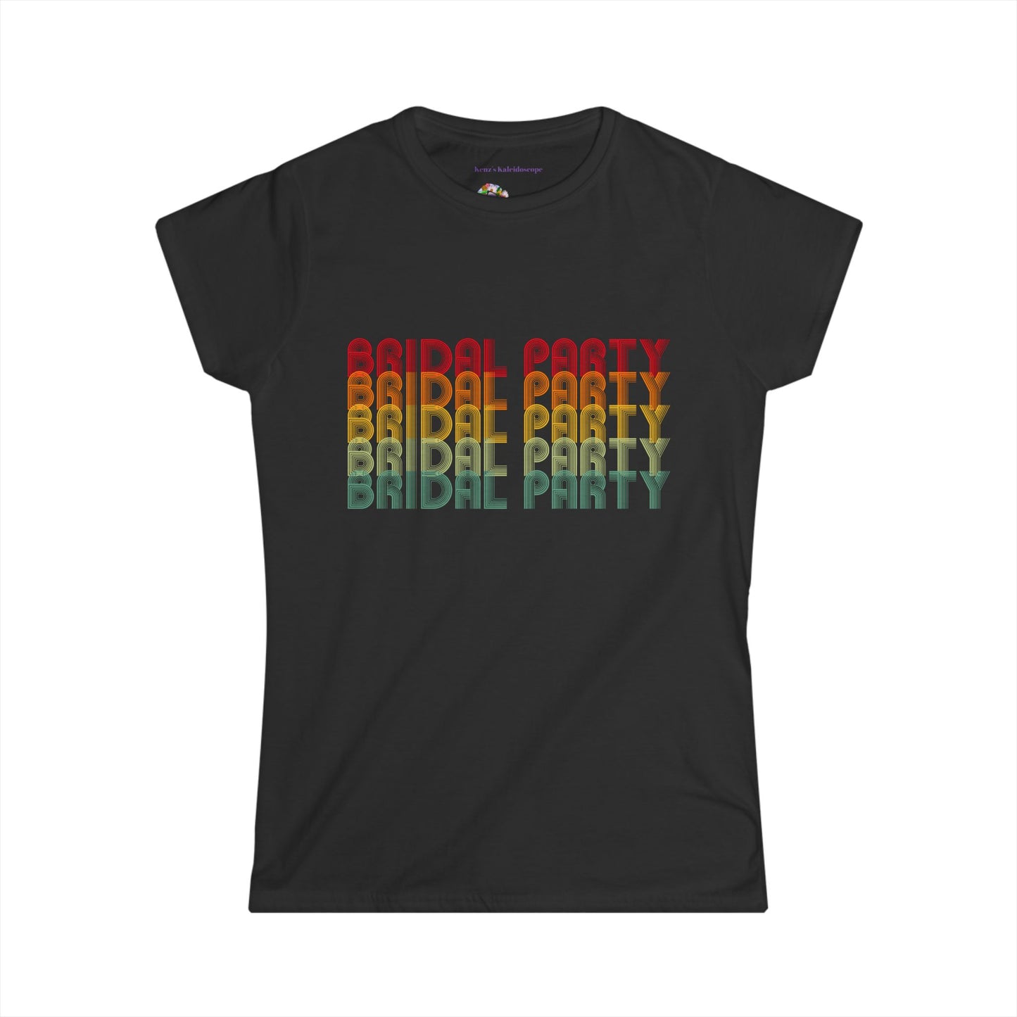 Bridal Party Retro Fade Bachelorette Party Engagement Party, S-2XL, Women's Softstyle Tee