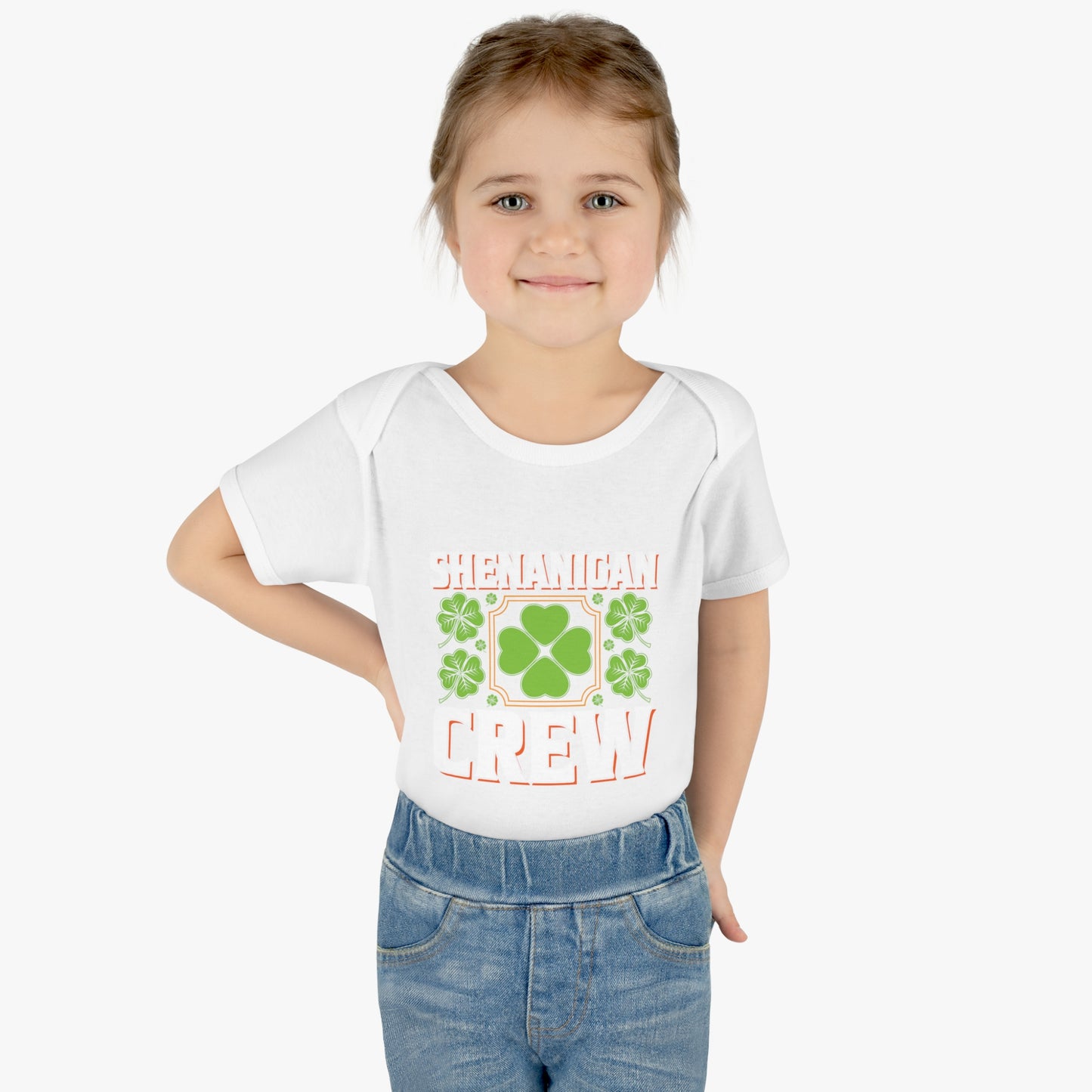 St Patricks Day Matching Family Shenanigans Crew Infant Baby Rib Bodysuit