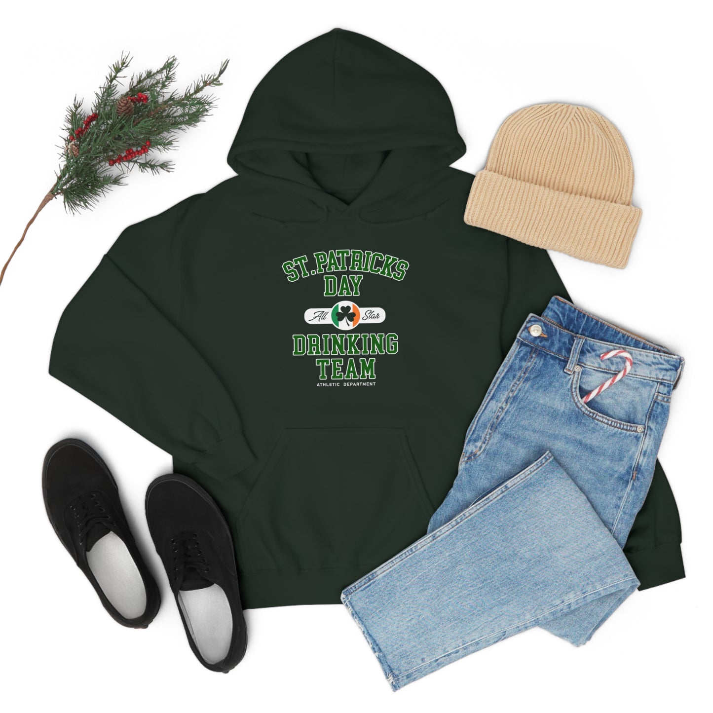 Unisex St Patrick's Day Drinking Team Hooded Sweatshirt