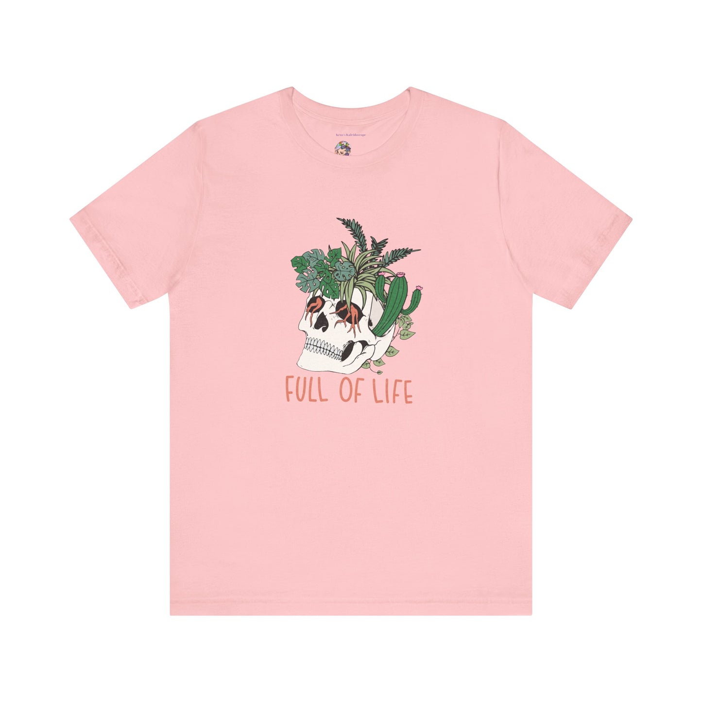 Plants, Full of Life, Skeleton, Springtime, Gardening, XS-3XL Unisex Jersey Short Sleeve Tee