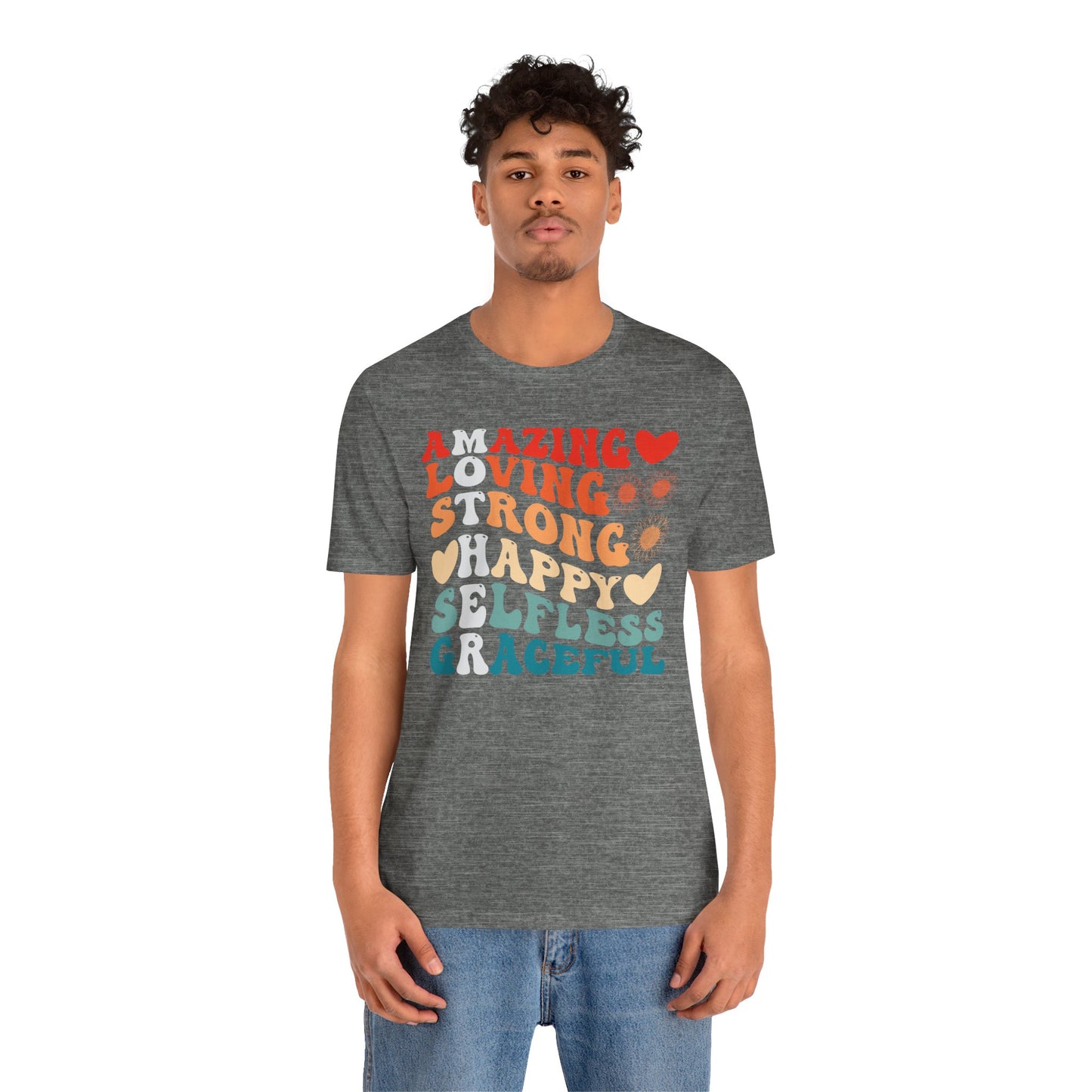 Mother's Day, Amazing Mother, XS-3XL, Unisex Jersey Short Sleeve Tee