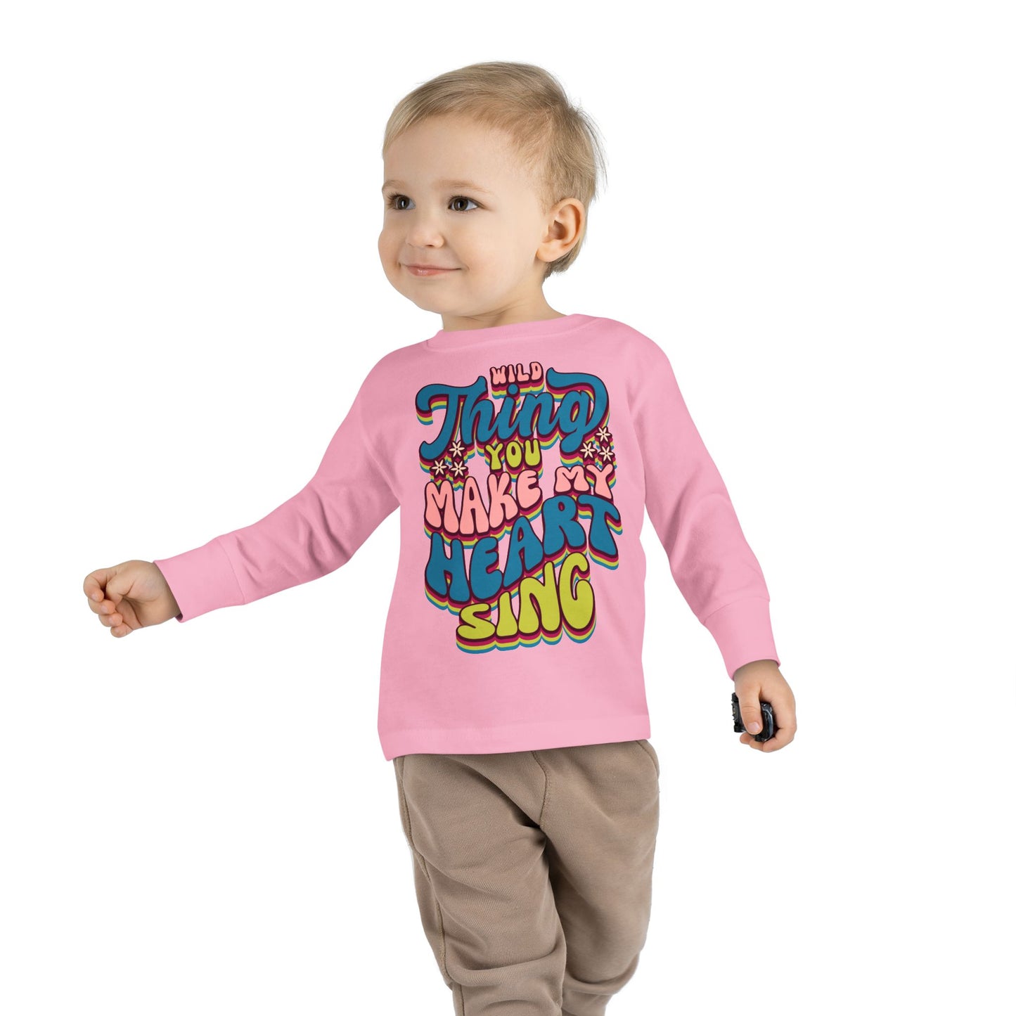 Wild Thing Valentine's Day Toddler Long Sleeve Tee