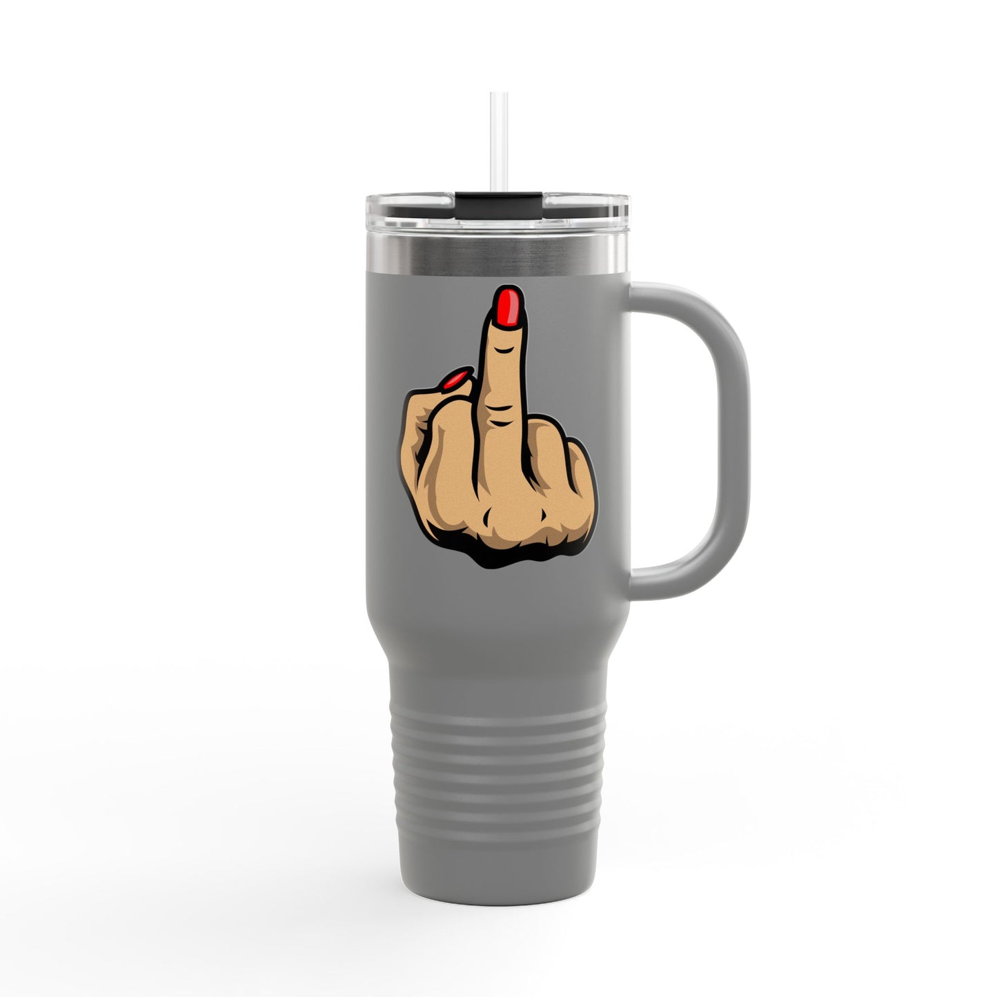 Sassy Insulated Travel Mug with Finger, 40oz