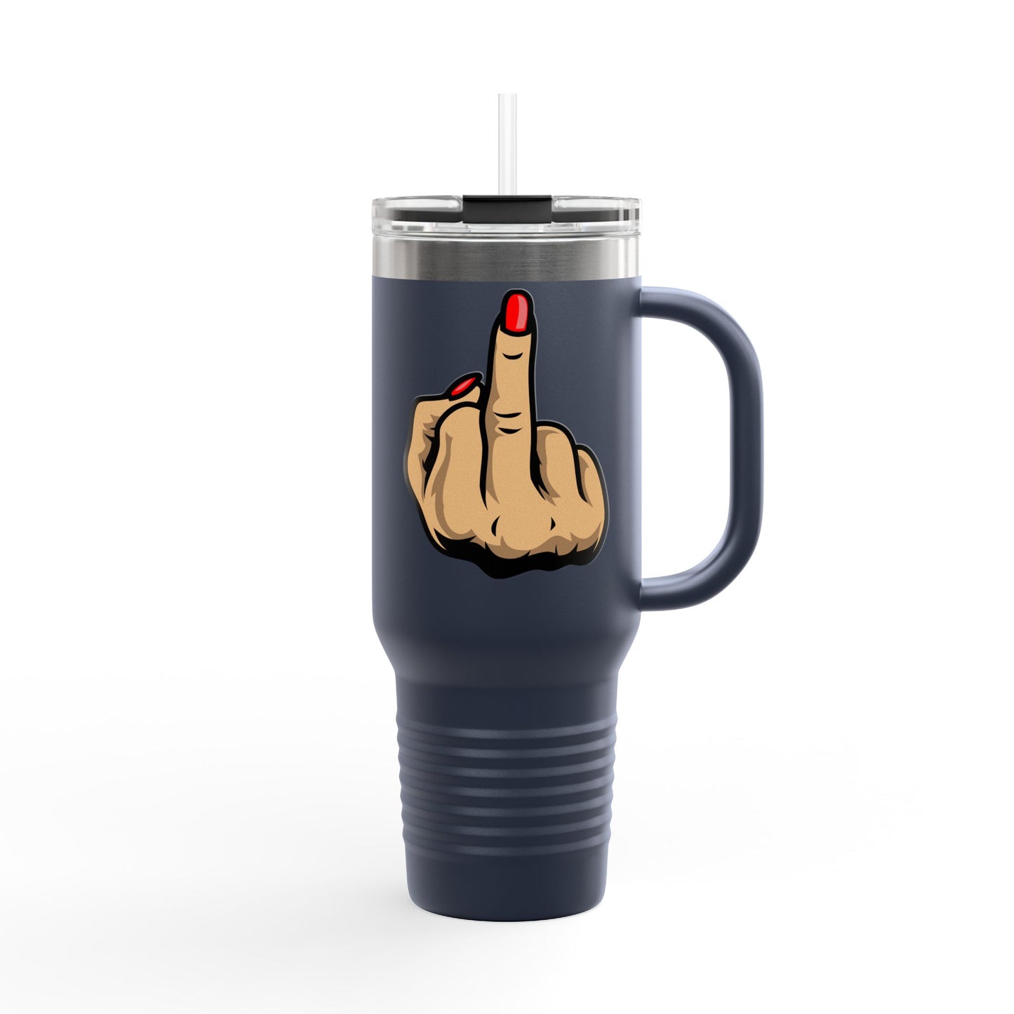 Sassy Insulated Travel Mug with Finger, 40oz