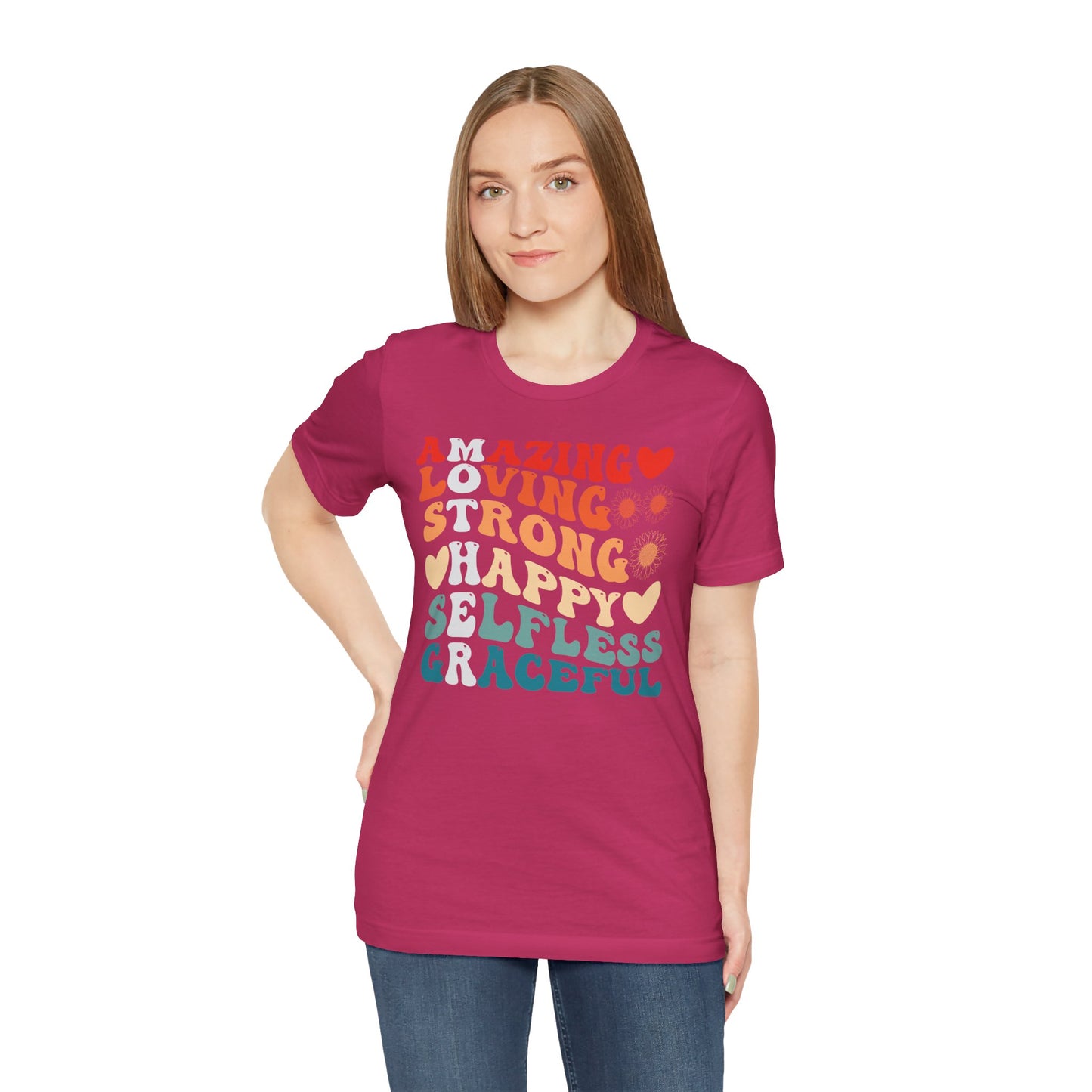 Mother's Day, Amazing Mother, XS-3XL, Unisex Jersey Short Sleeve Tee