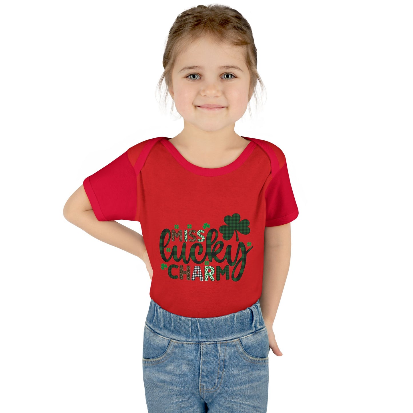 Miss Lucky Charm Infant Onesie Baby Rib Bodysuit