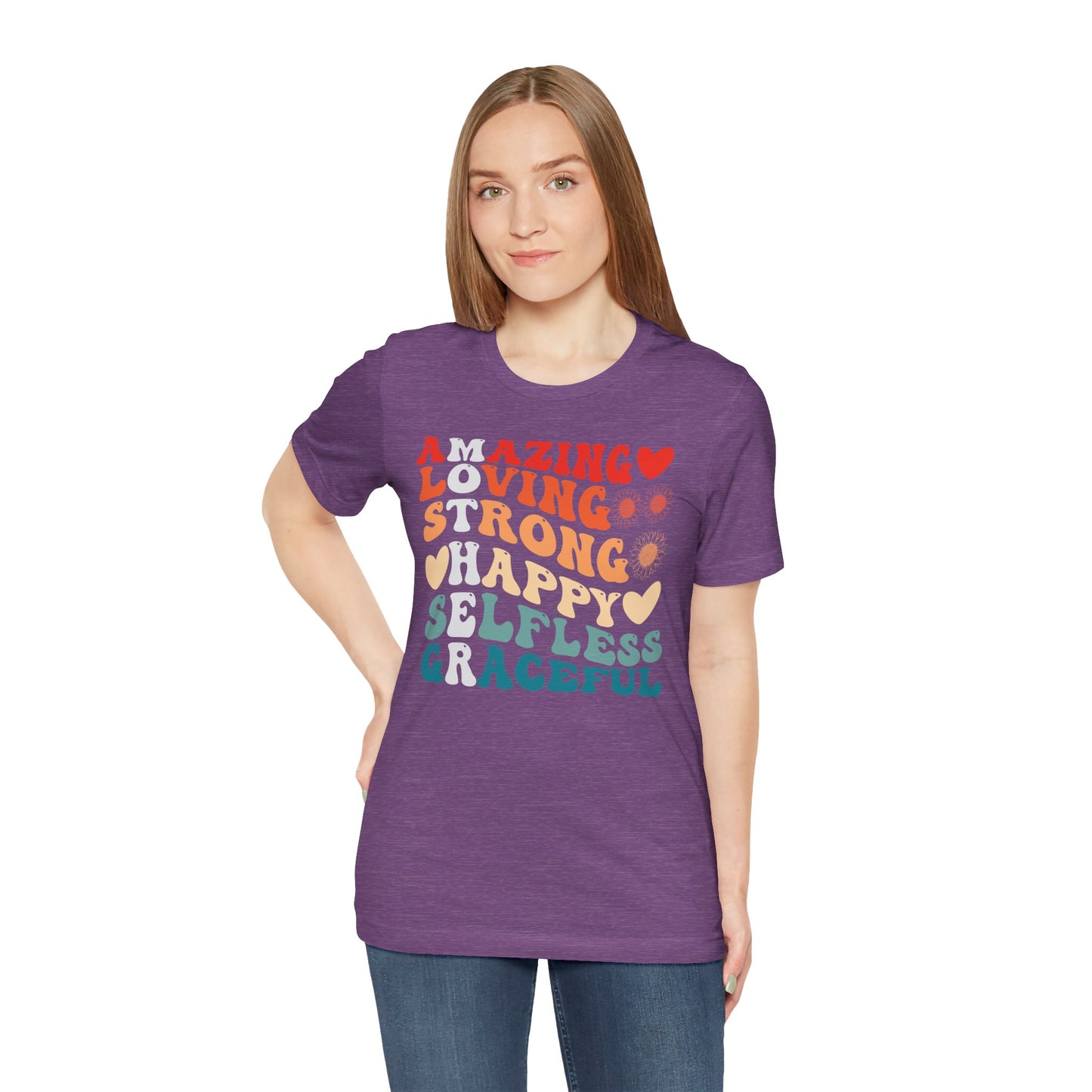 Mother's Day, Amazing Mother, XS-3XL, Unisex Jersey Short Sleeve Tee