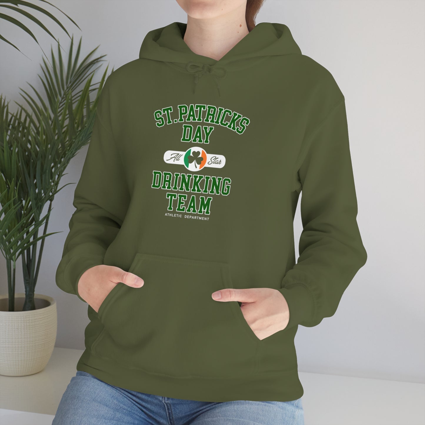 Unisex St Patrick's Day Drinking Team Hooded Sweatshirt