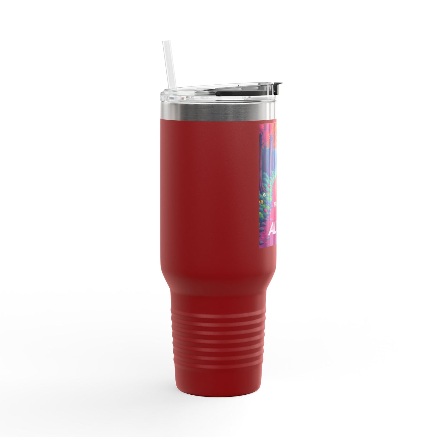 Colorful Insulated Travel Mug - 40oz | Perfect for Road Trips, Coffee Lovers, Gifts, Picnics, Adventurers