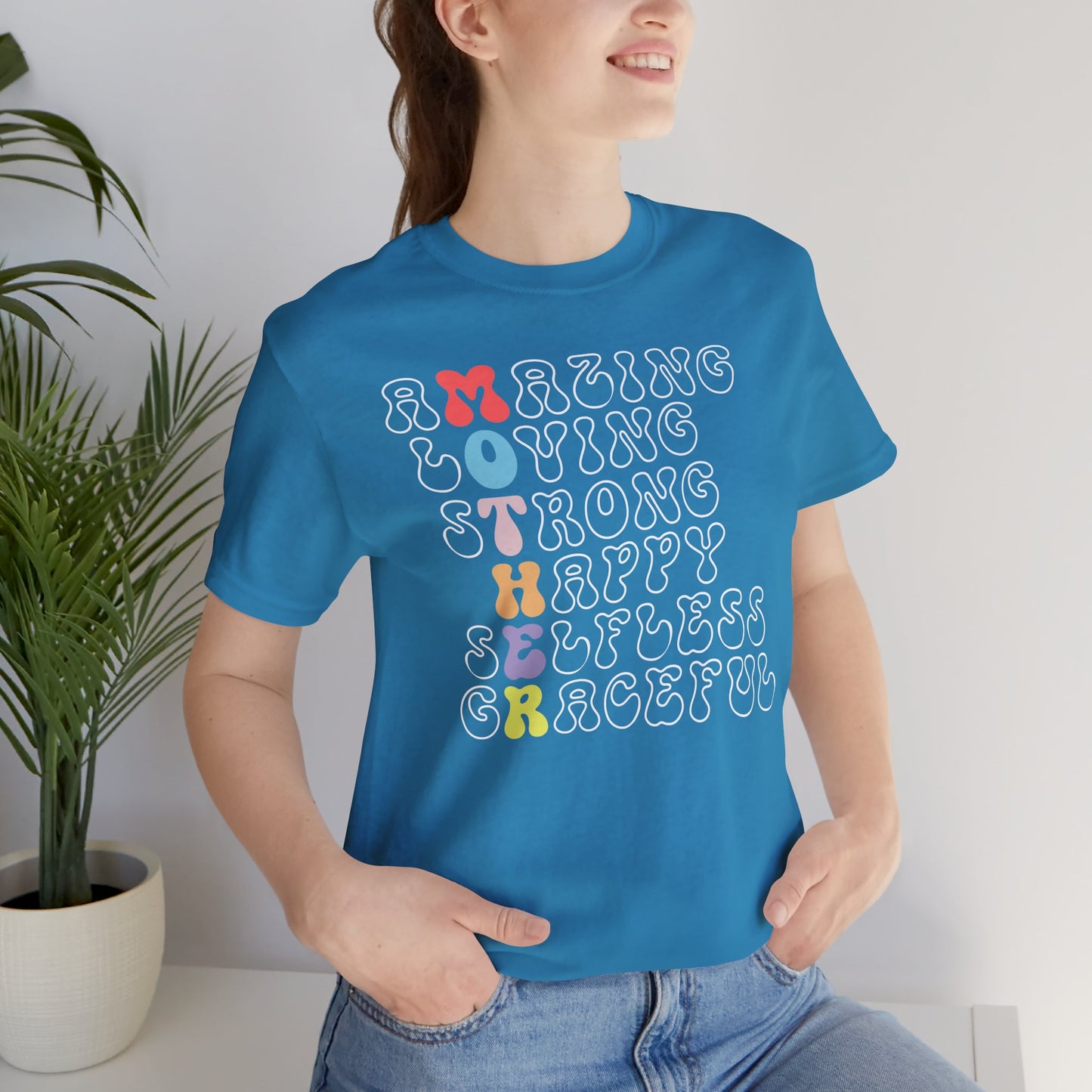 Mother's Day, Amazing Mother, XS-3XL, Unisex Jersey Short Sleeve Tee