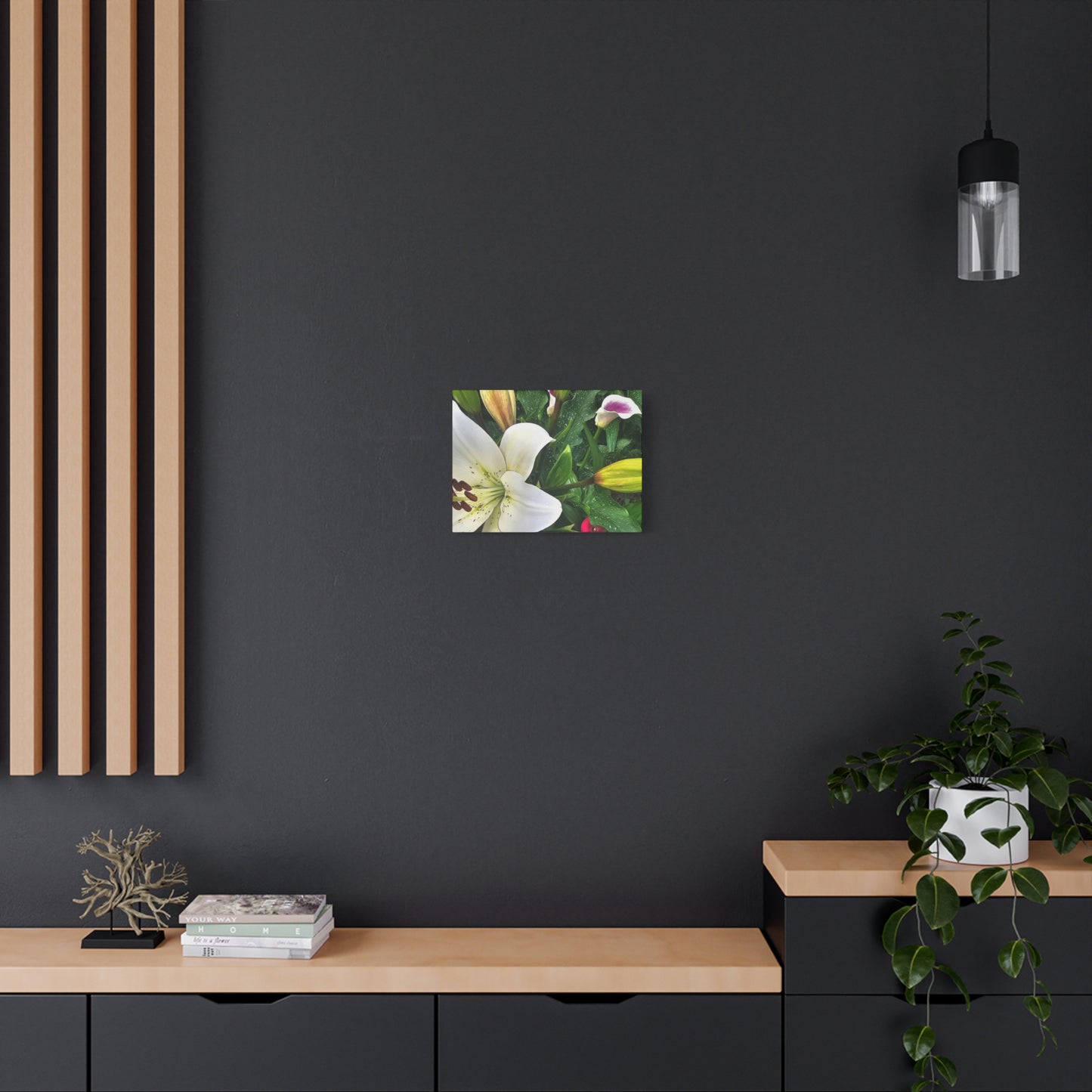 Lily Explosion, Matte Canvas, Stretched, 1.25"