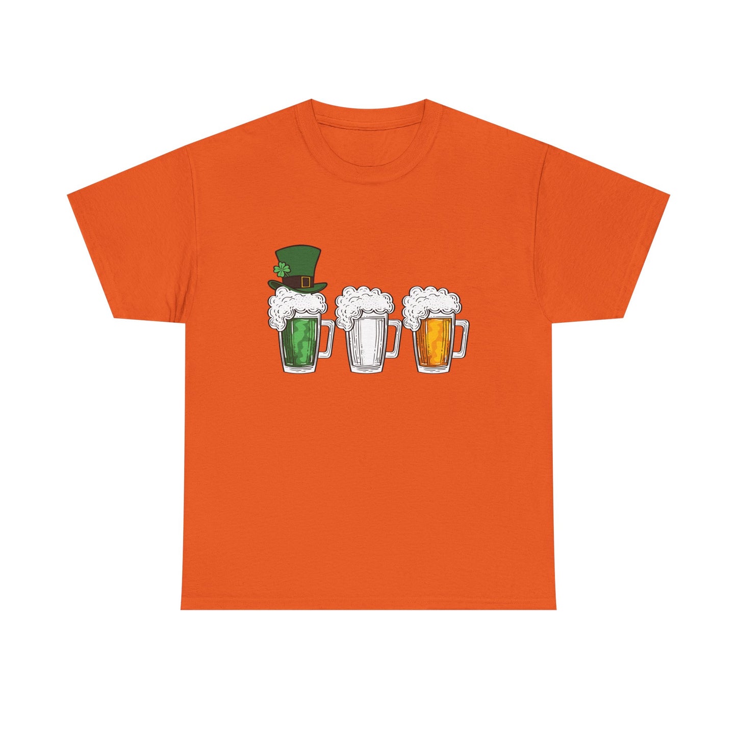 Unisex St Patrick's Day Beer Flag Heavy Cotton Tee
