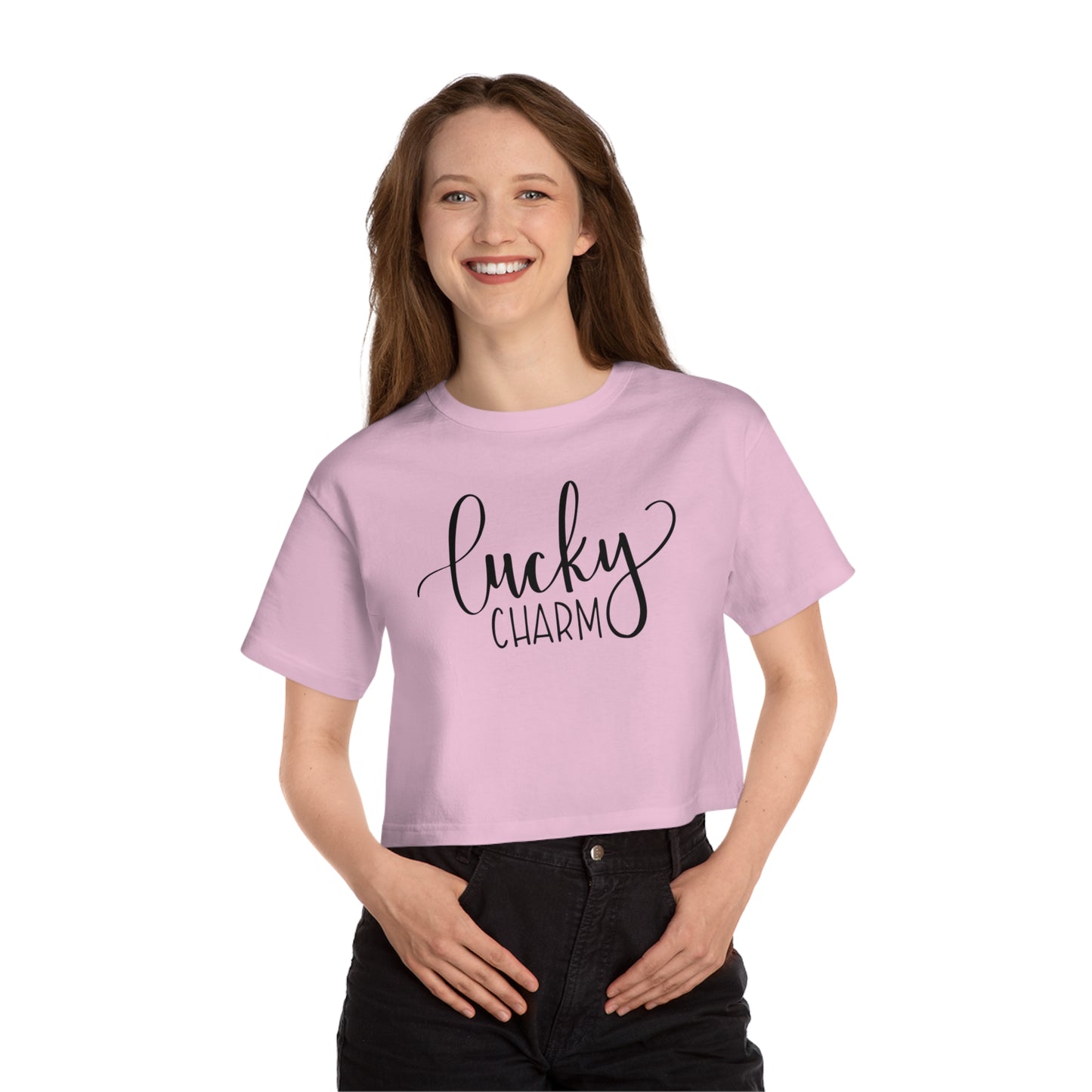 Champion Lucky Charm St Patricks Day Women's Heritage Cropped T-Shirt