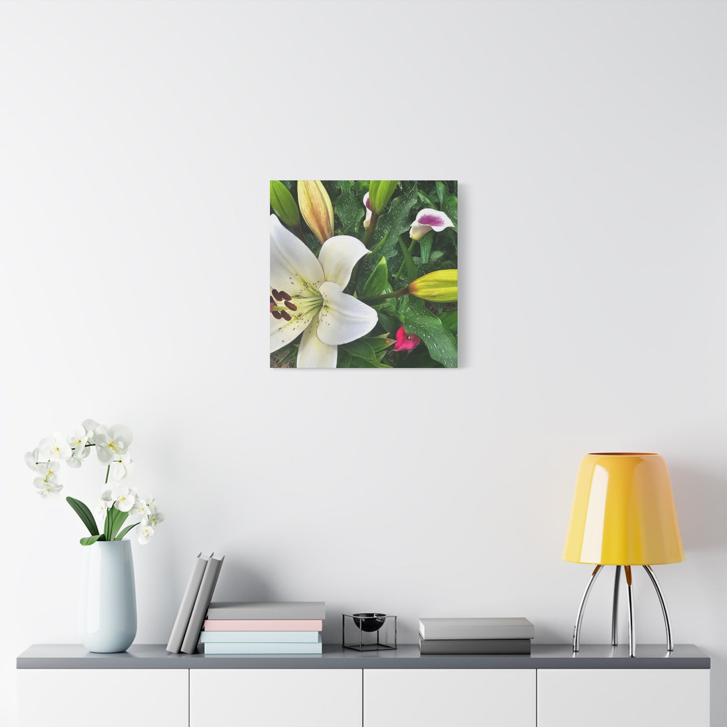 Lily Explosion, Matte Canvas, Stretched, 1.25"