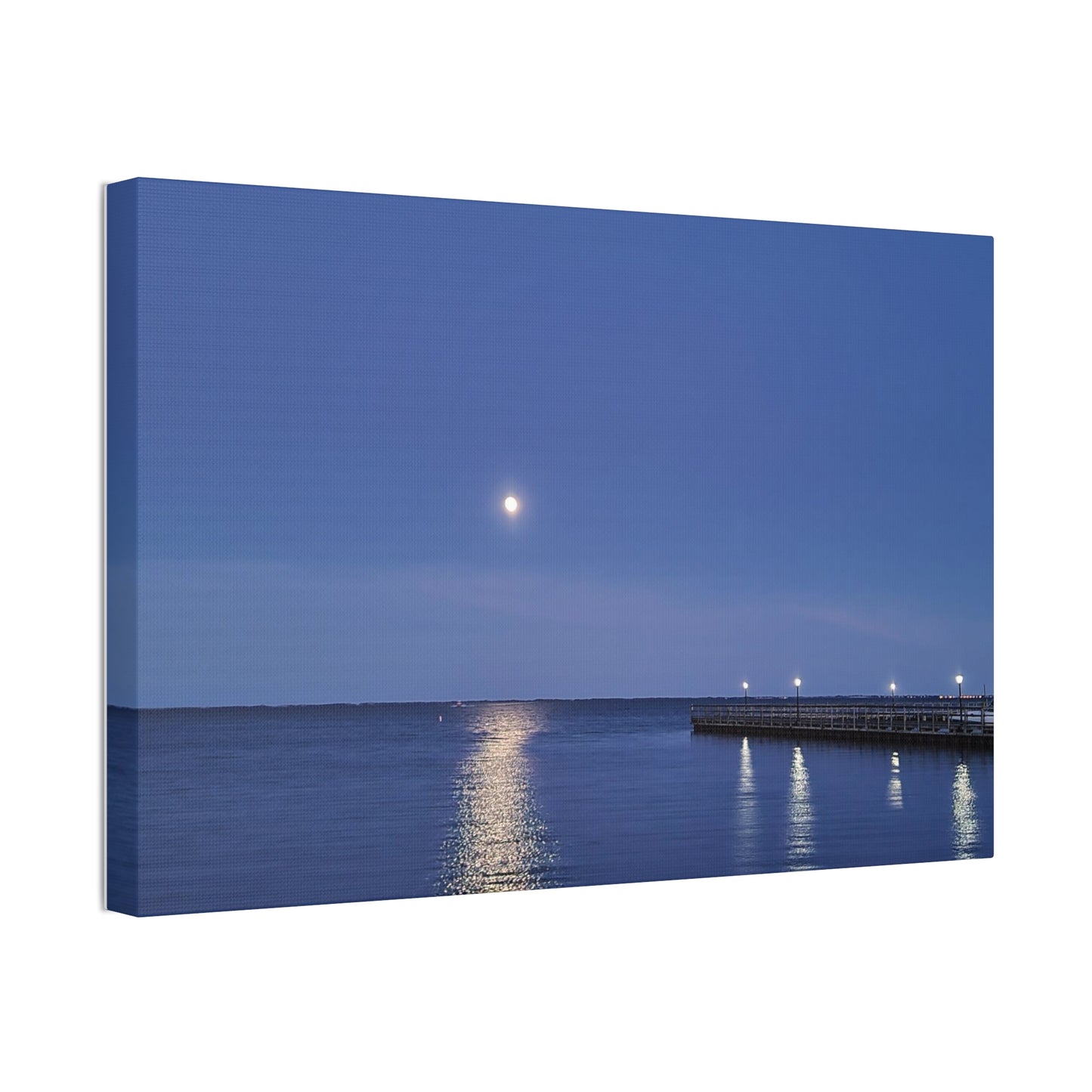 Moonlight Over The Bay, Canvas Stretched, 1.5''