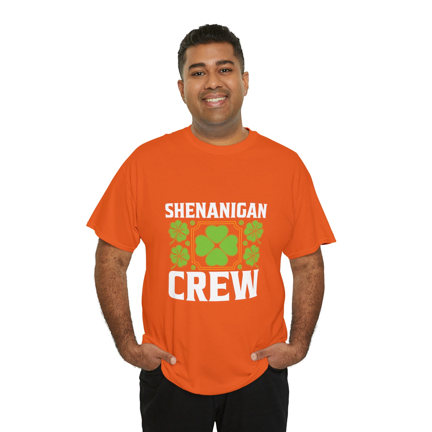 Unisex Shenanigan's Matching Family Shenanigans Crew St Patricks Day Heavy Cotton Tee