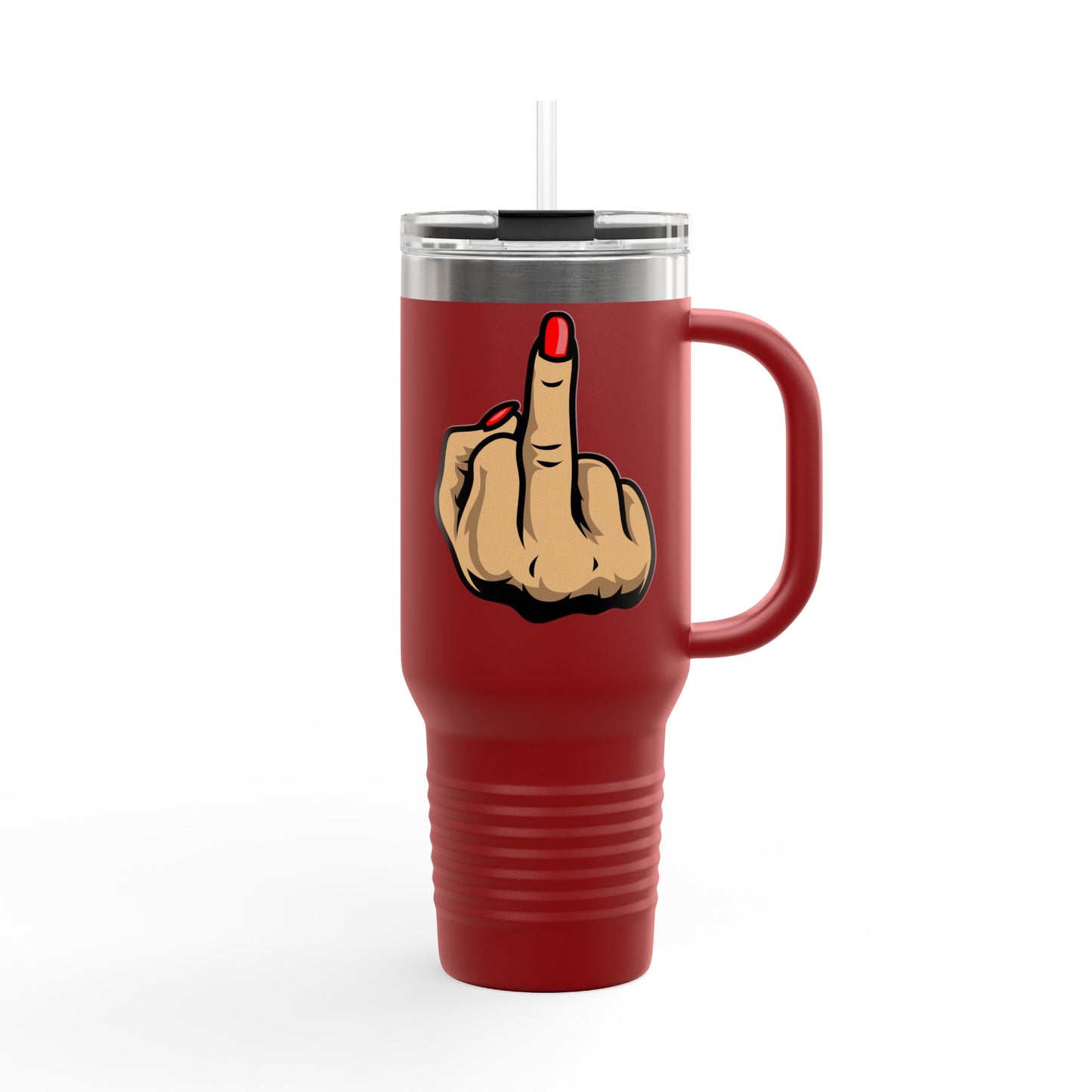 Sassy Insulated Travel Mug with Finger, 40oz