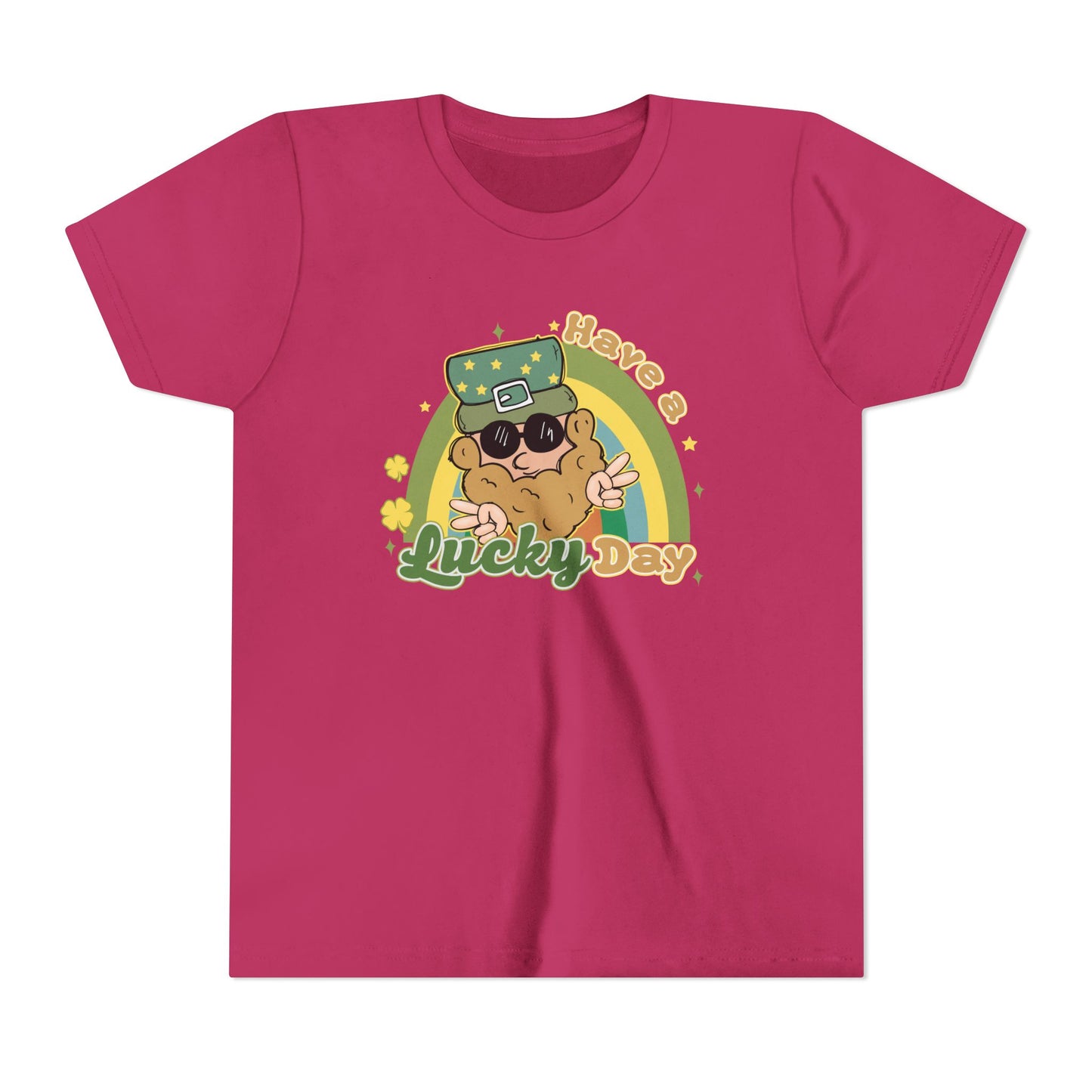 Lucky St Patricks Day Youth Short Sleeve Tee