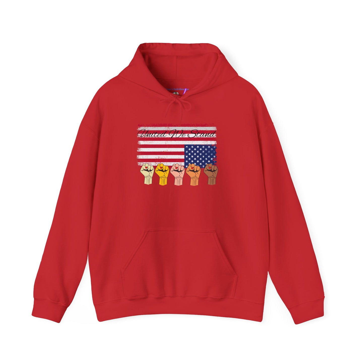 United We Stand Nation in distress Hoodie, Patriotic Blend Sweatshirt, National Pride Pullover, American Flag Hooded Jumper, USA Unity Top